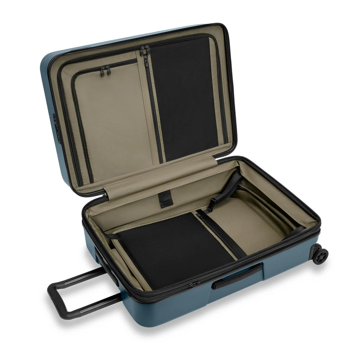 Briggs & Riley ZDX Medium 27" Hardside Expandable Spinner in Ocean — interior view
