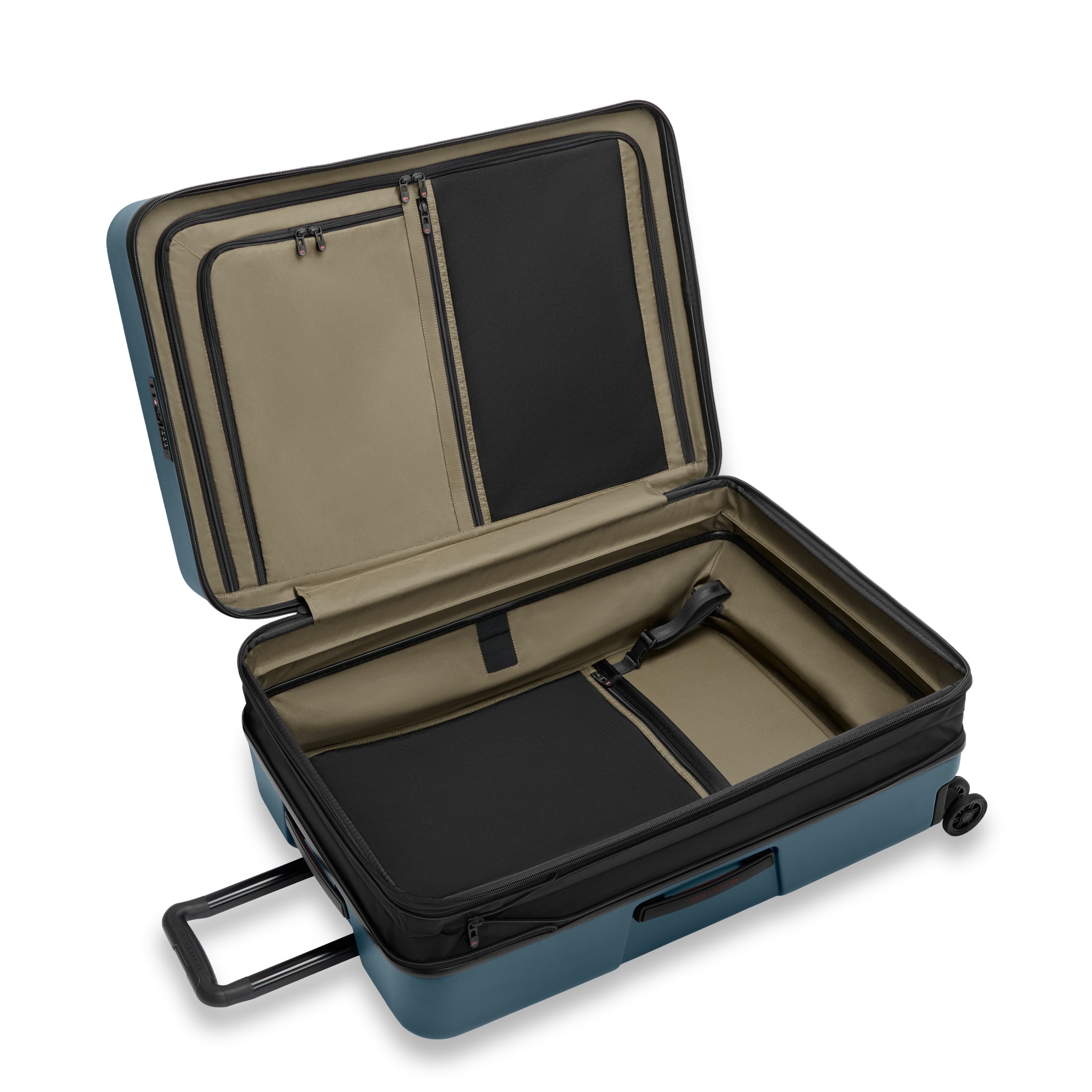 Briggs & Riley ZDX Large 30" Hardside Expandable Spinner in Ocean — interior view 2 # color_Ocean