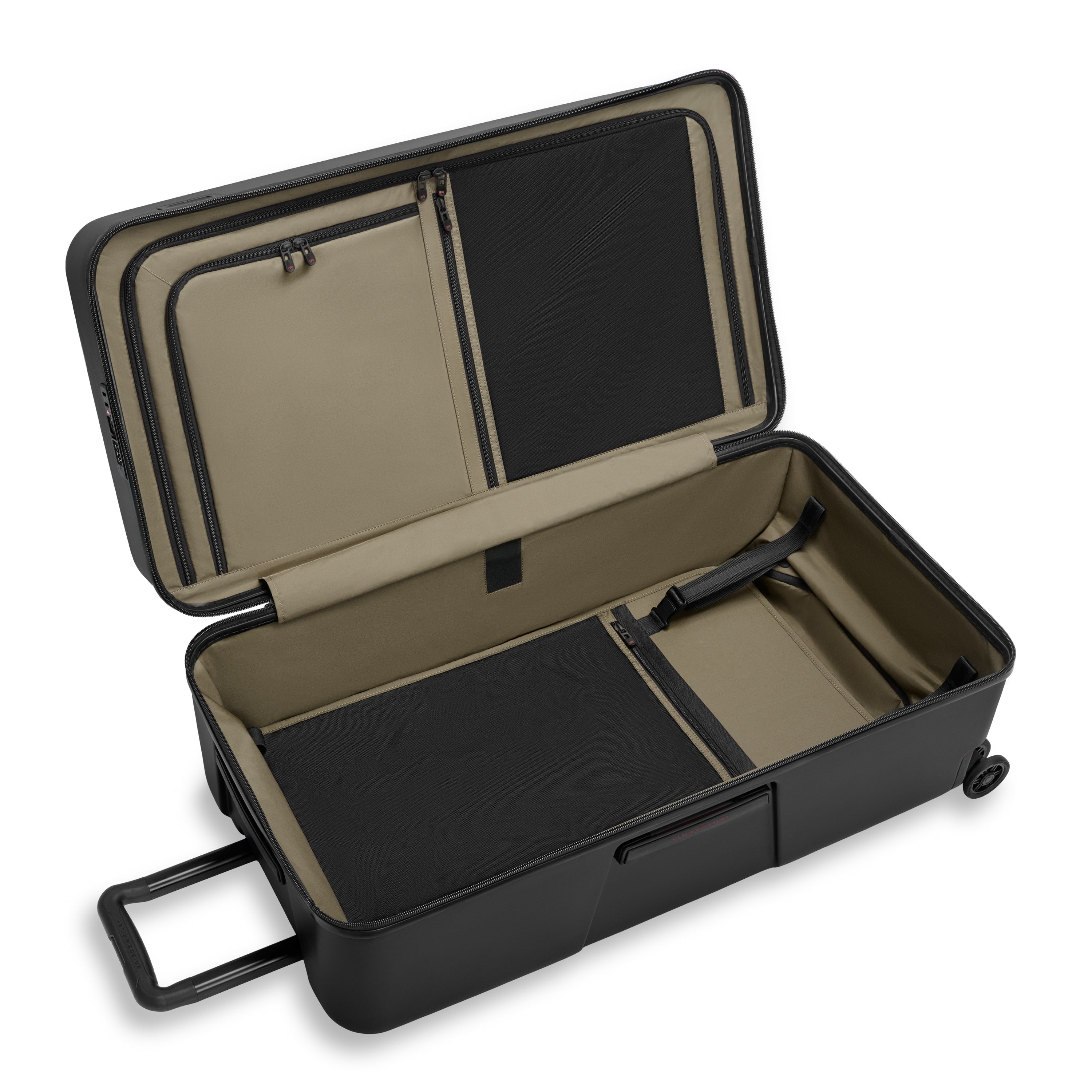 Briggs & Riley ZDX Extra Large 32" Hardside Trunk Spinner in Black — interior view # color_Black