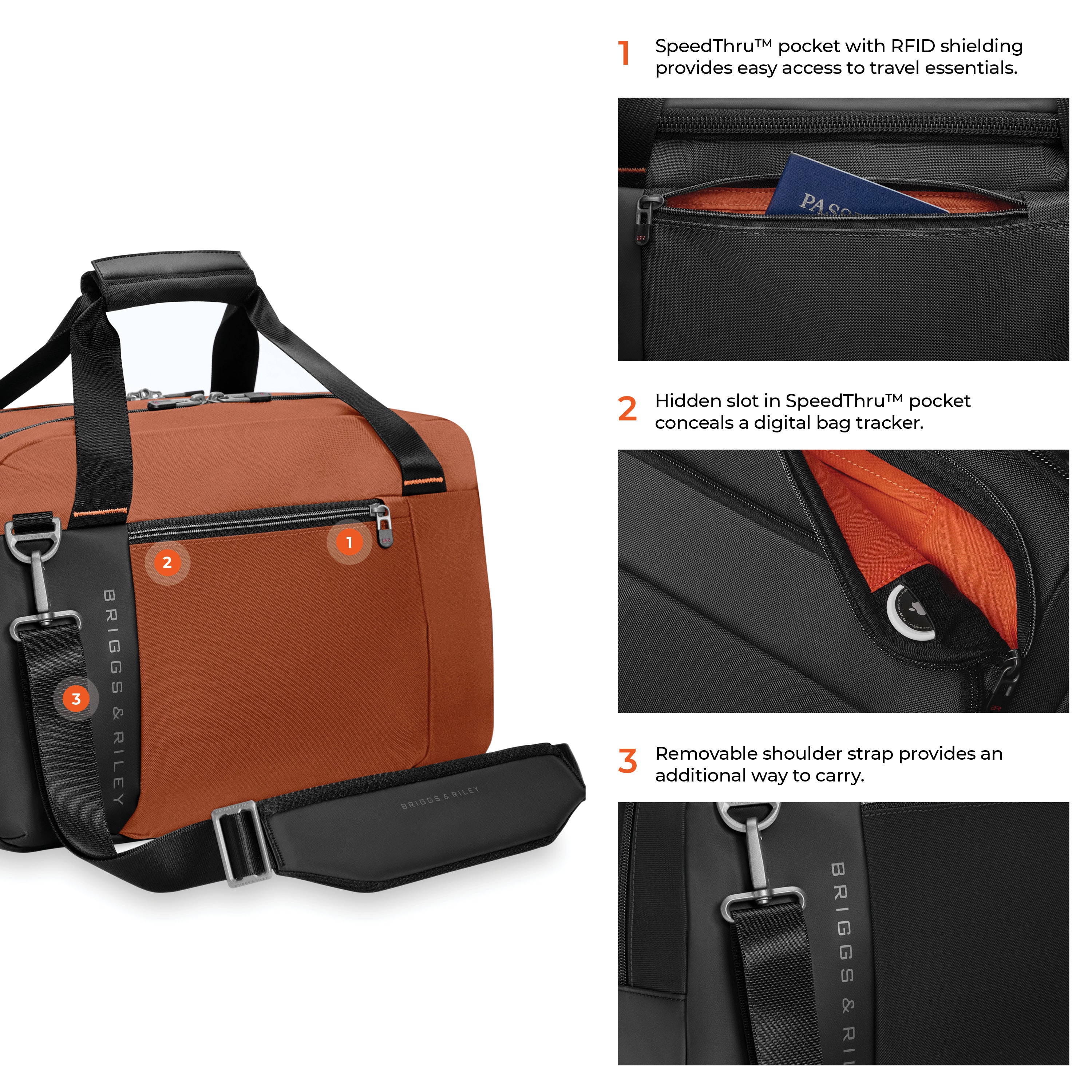 Briggs & Riley ZDX Underseat Cabin Bag - Canyon