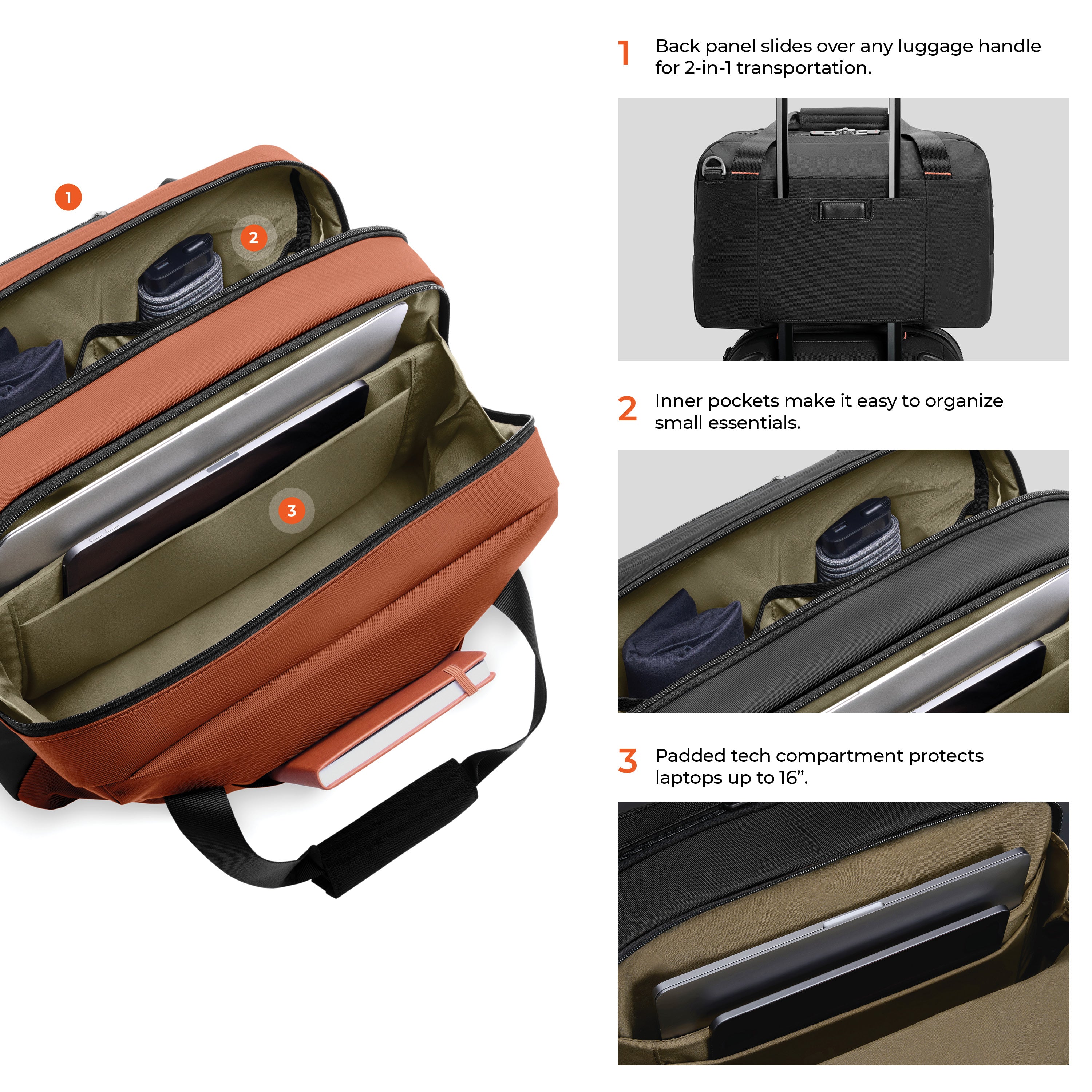 Briggs & Riley ZDX Underseat Cabin Bag - Canyon