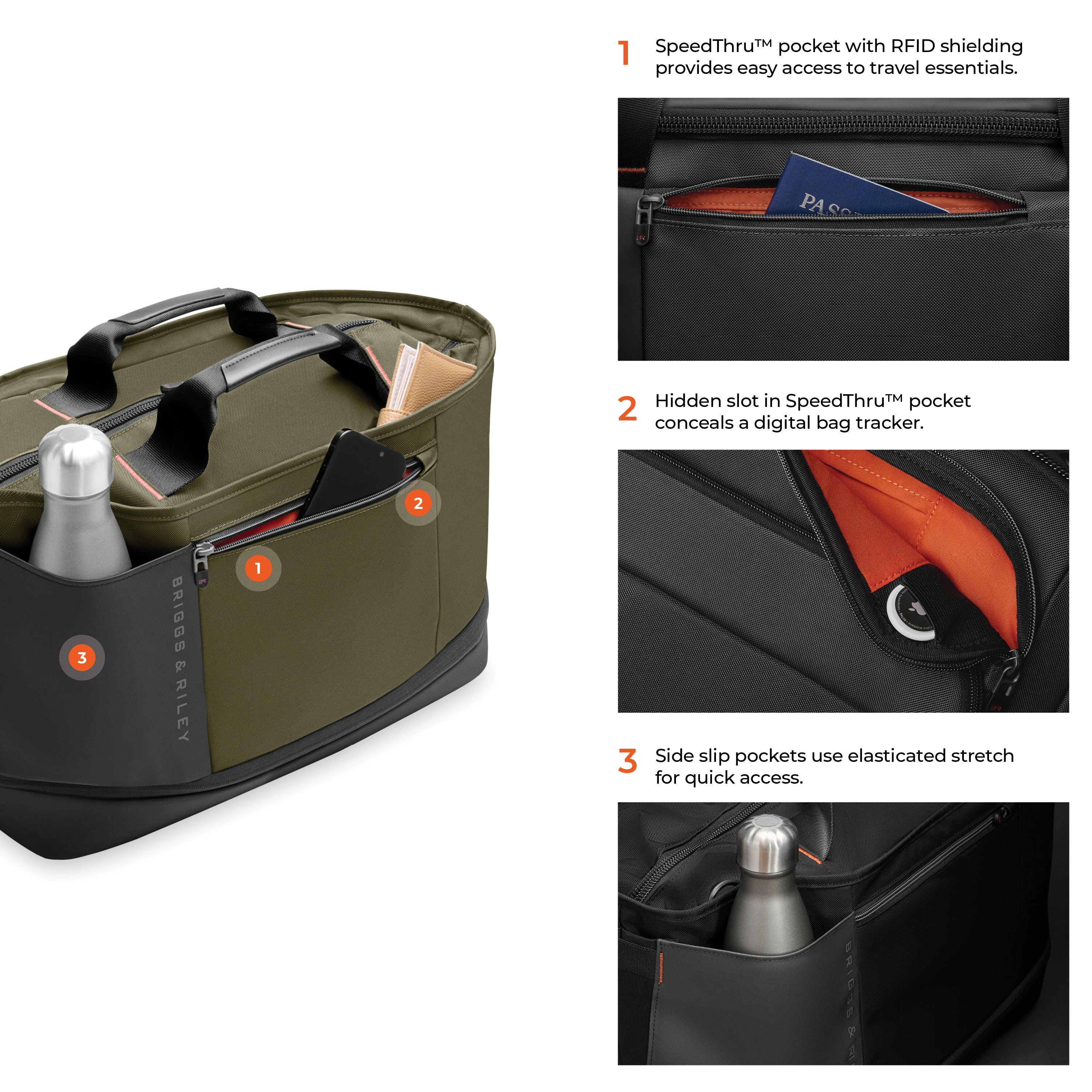Briggs & Riley ZDX Expandable Overnighter - Hunter