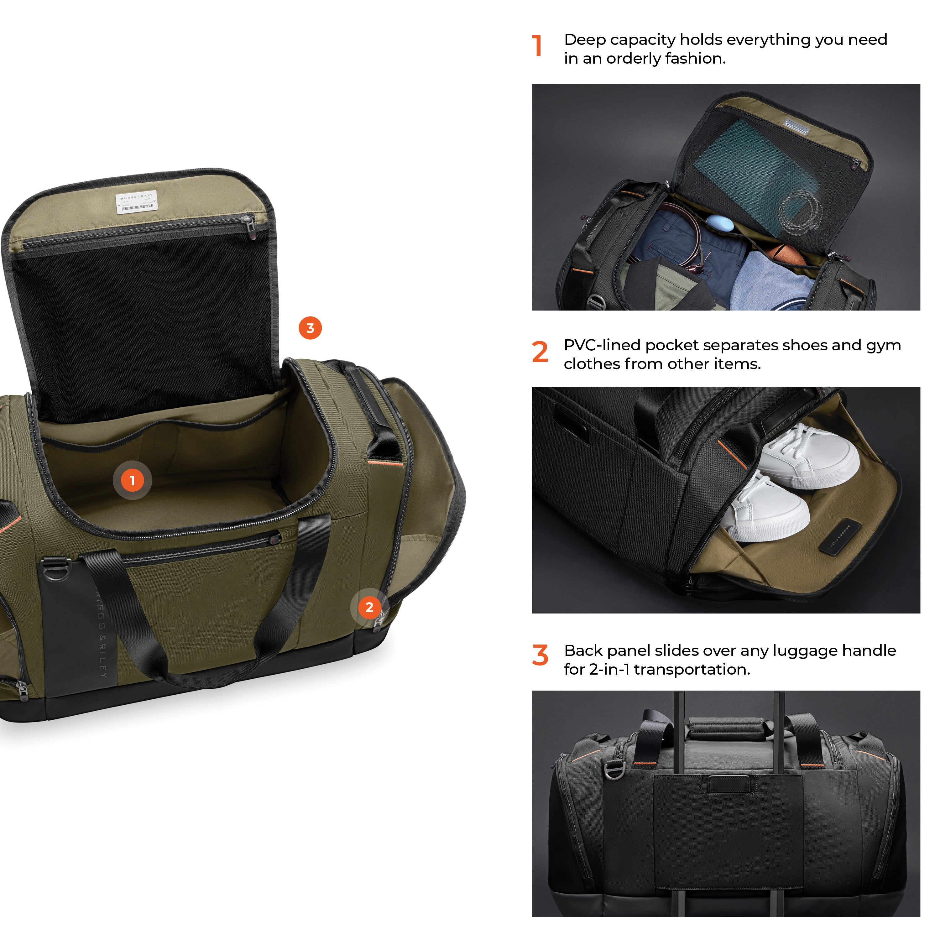 Briggs & Riley ZDX Large Duffle | Empire Luggage Center