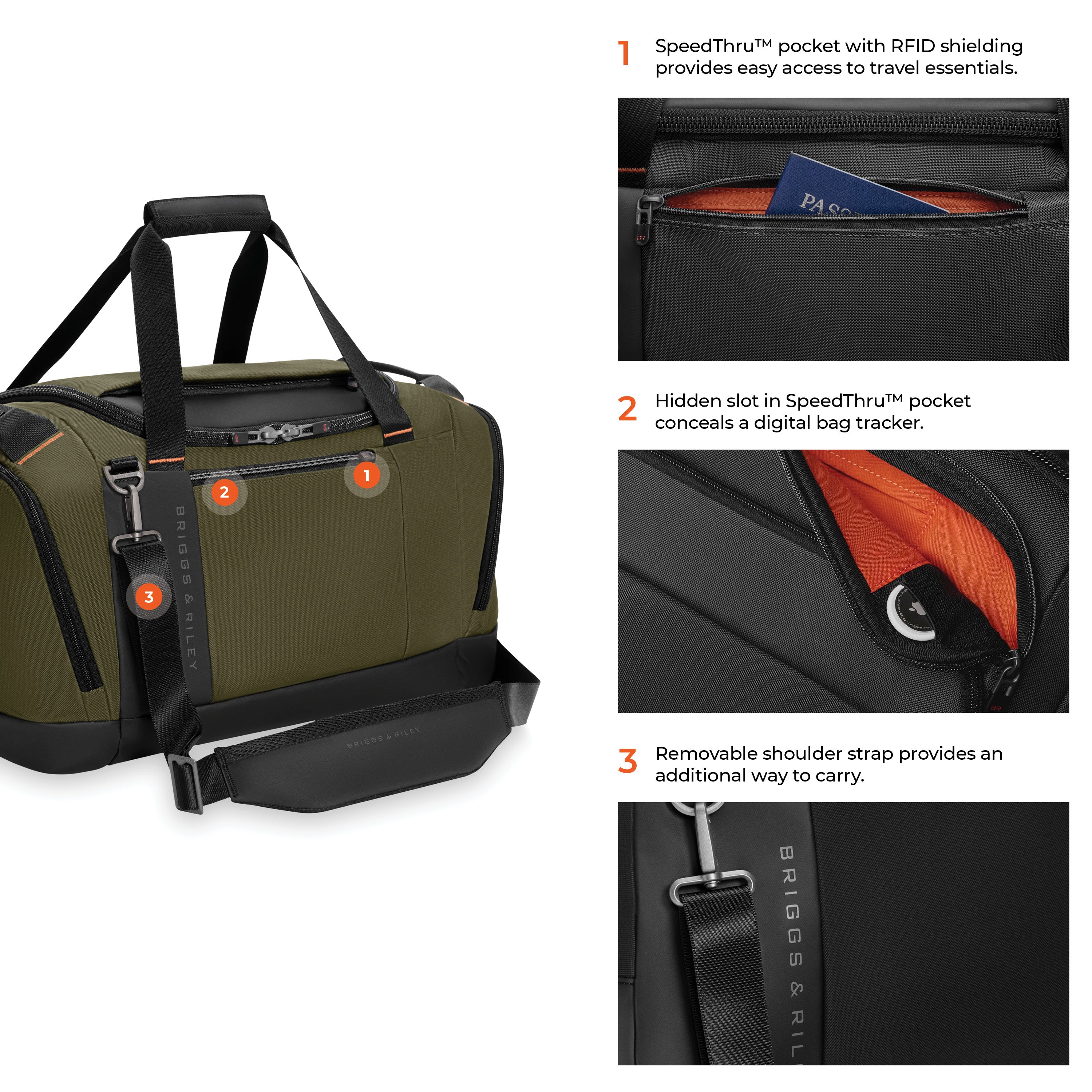 Briggs & Riley ZDX Large Duffle - Hunter