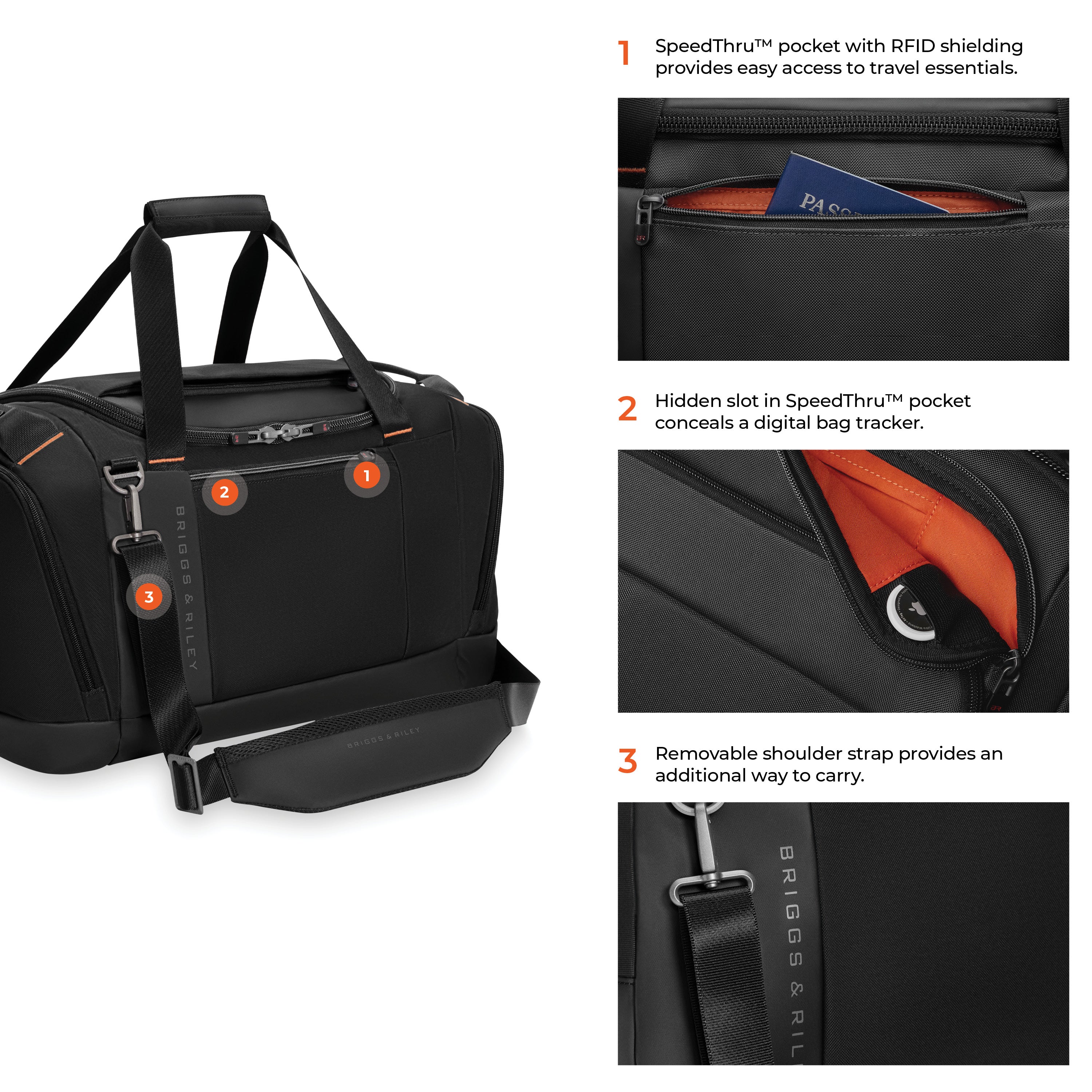 Briggs & Riley ZDX Large Duffle - Black