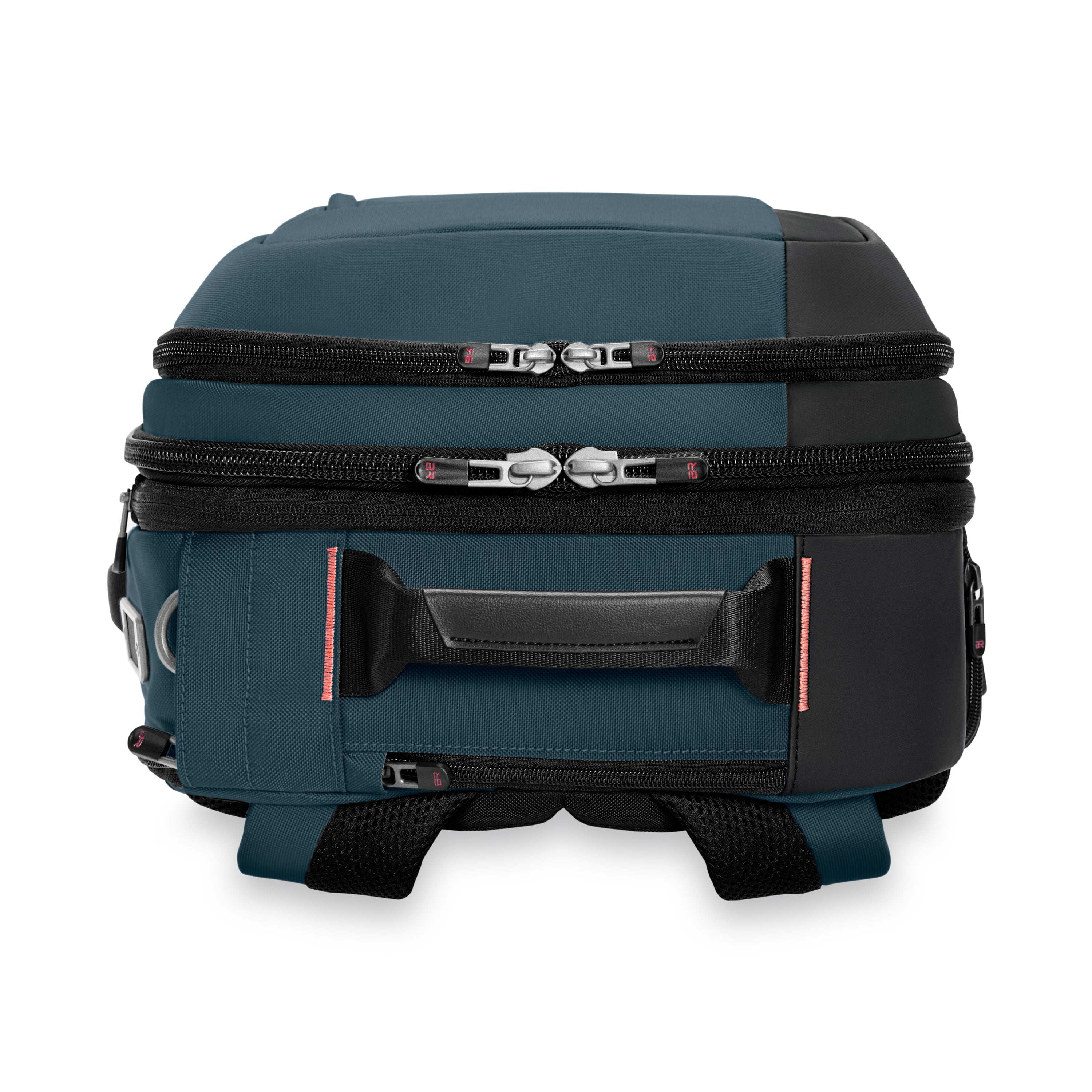 Briggs & Riley ZDX Medium Convertible Backpack Duffle in Ocean — top view # color_Ocean
