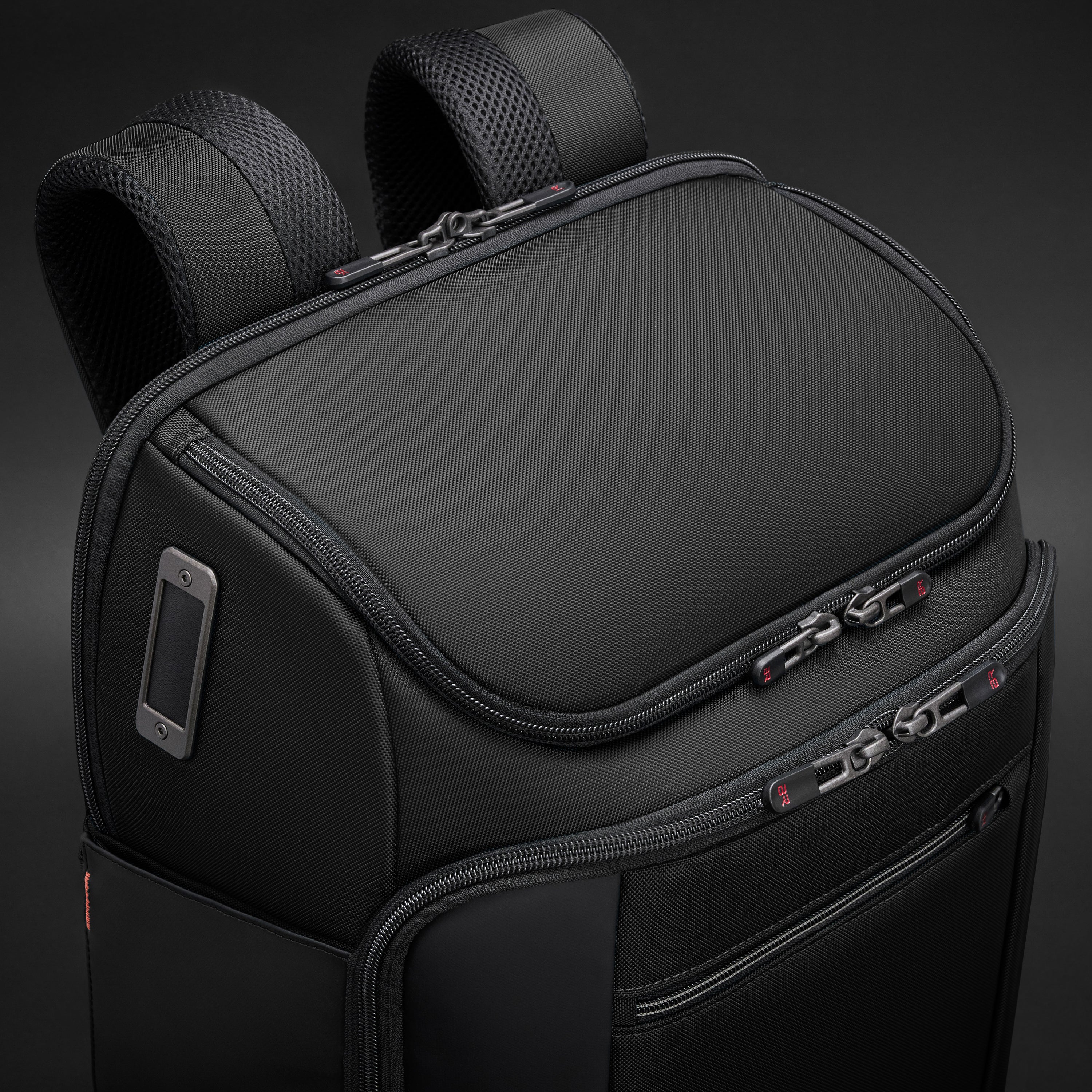 Briggs & Riley ZDX U-Zip Travel Backpack in Black — angle view 2 # color_Black