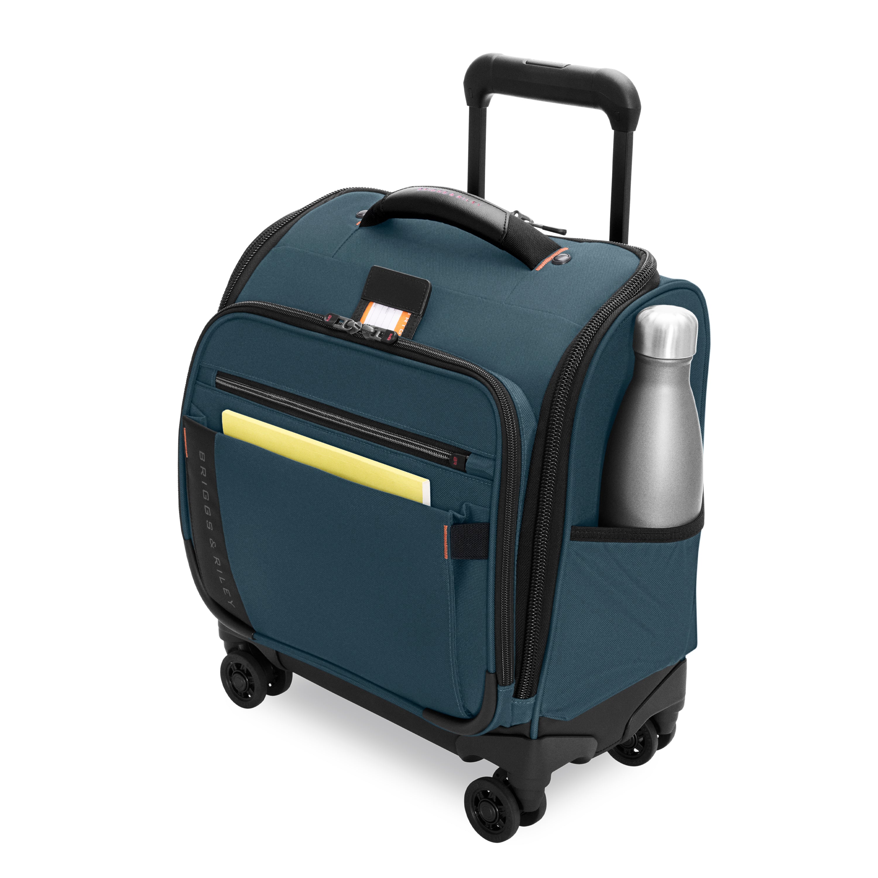 Briggs & Riley ZDX Cabin Spinner in Ocean — angle view 2 # color_Ocean