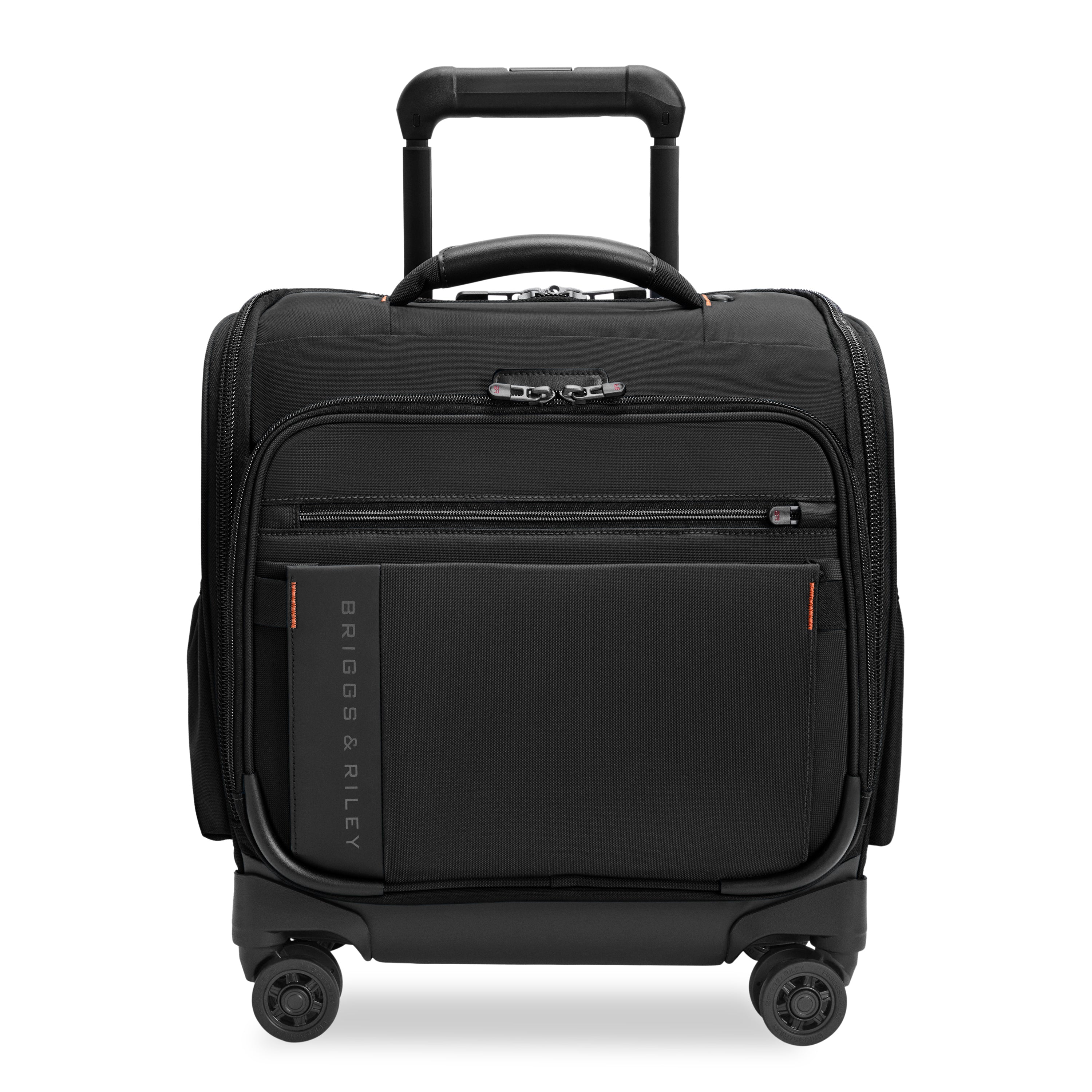 Briggs & Riley ZDX Cabin Spinner in Black — front view # color_Black