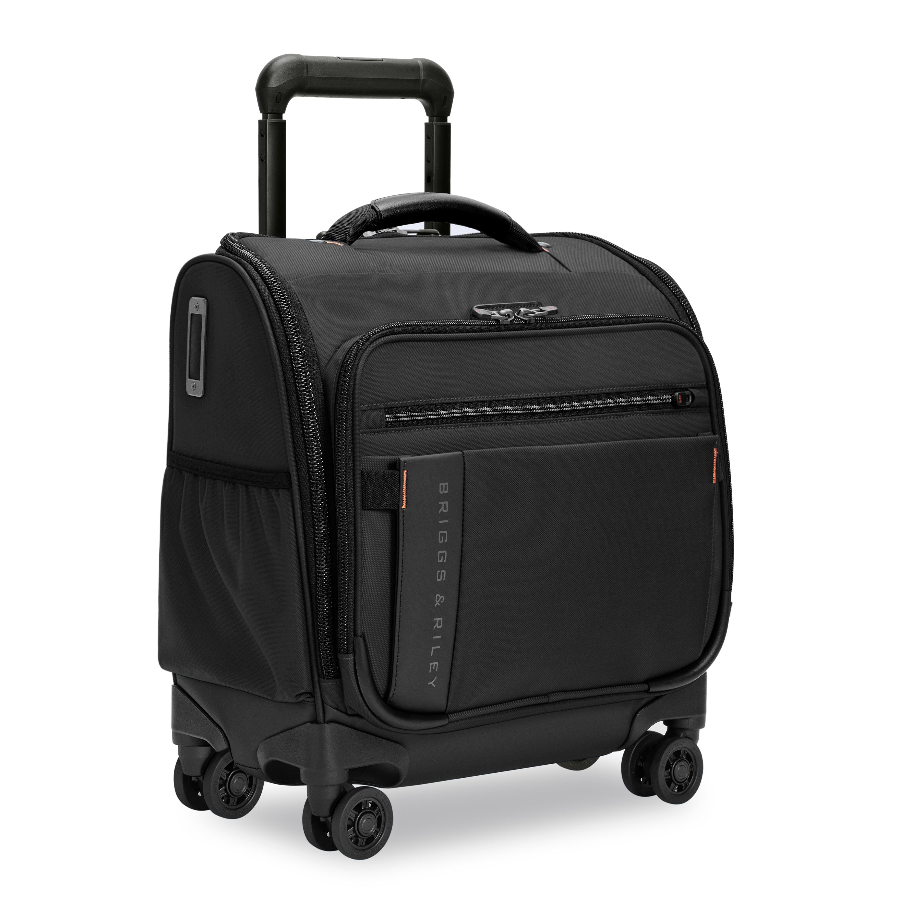 Briggs & Riley ZDX Cabin Spinner in Black — angle view 3 # color_Black