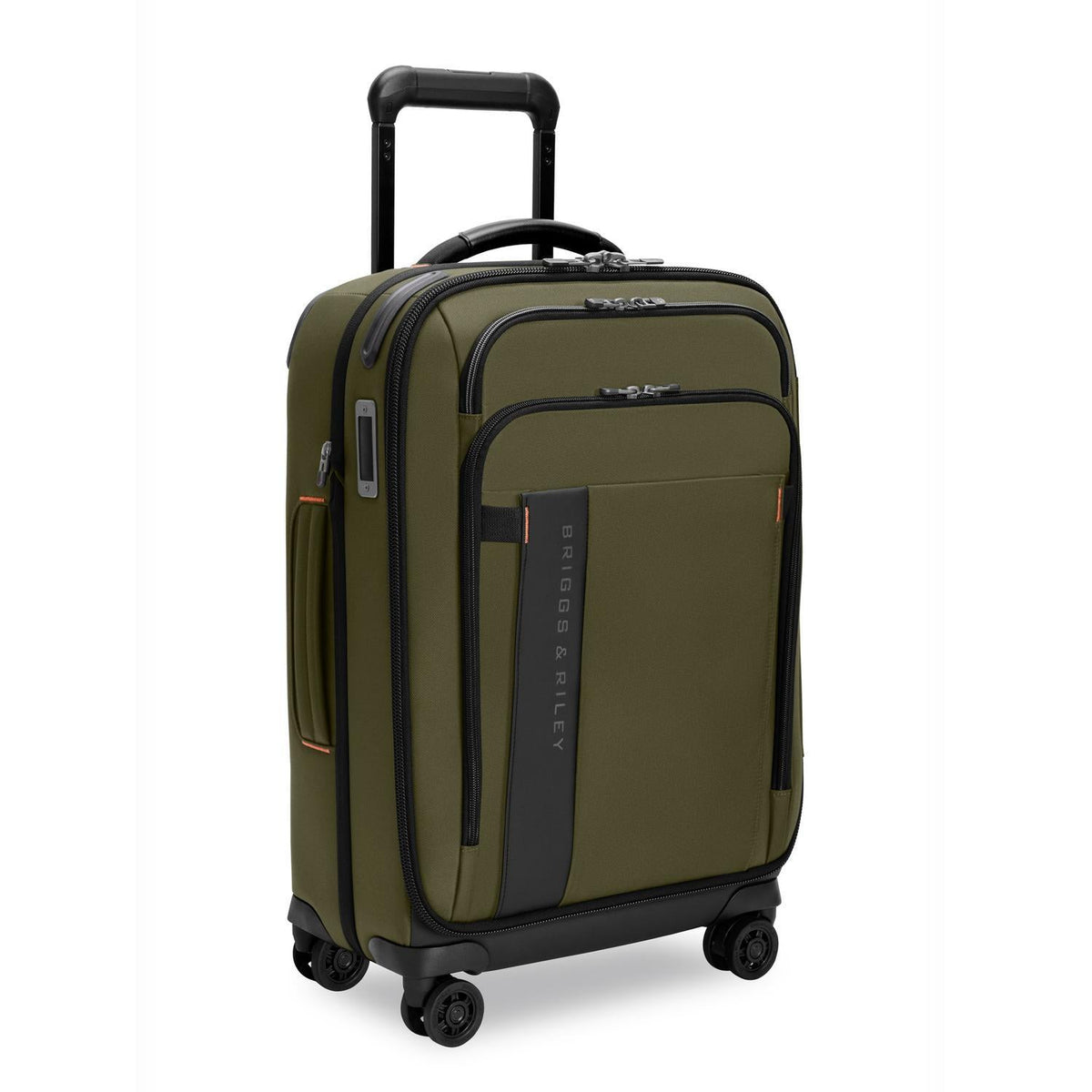 Briggs & Riley ZDX Essential 22" Carry-On Expandable Spinner in Hunter — angle view 2