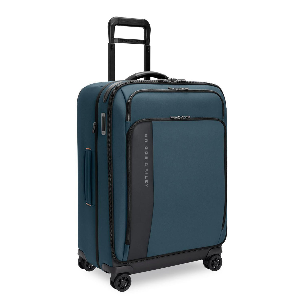 Briggs & Riley ZDX Medium Expandable Spinner in Ocean — angle view 2