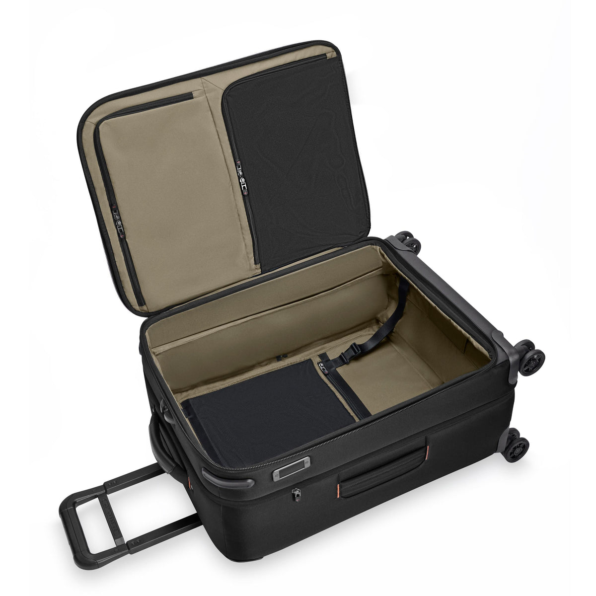 Briggs & Riley ZDX Medium Expandable Spinner in Black — interior view 3