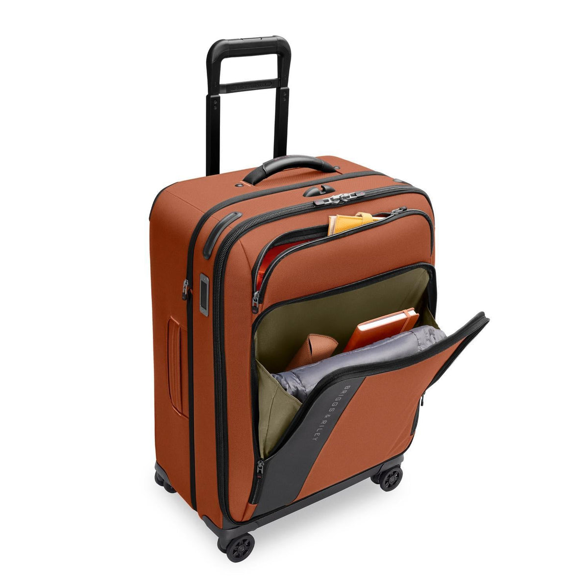 Briggs & Riley ZDX Medium Expandable Spinner in Canyon — interior view 2