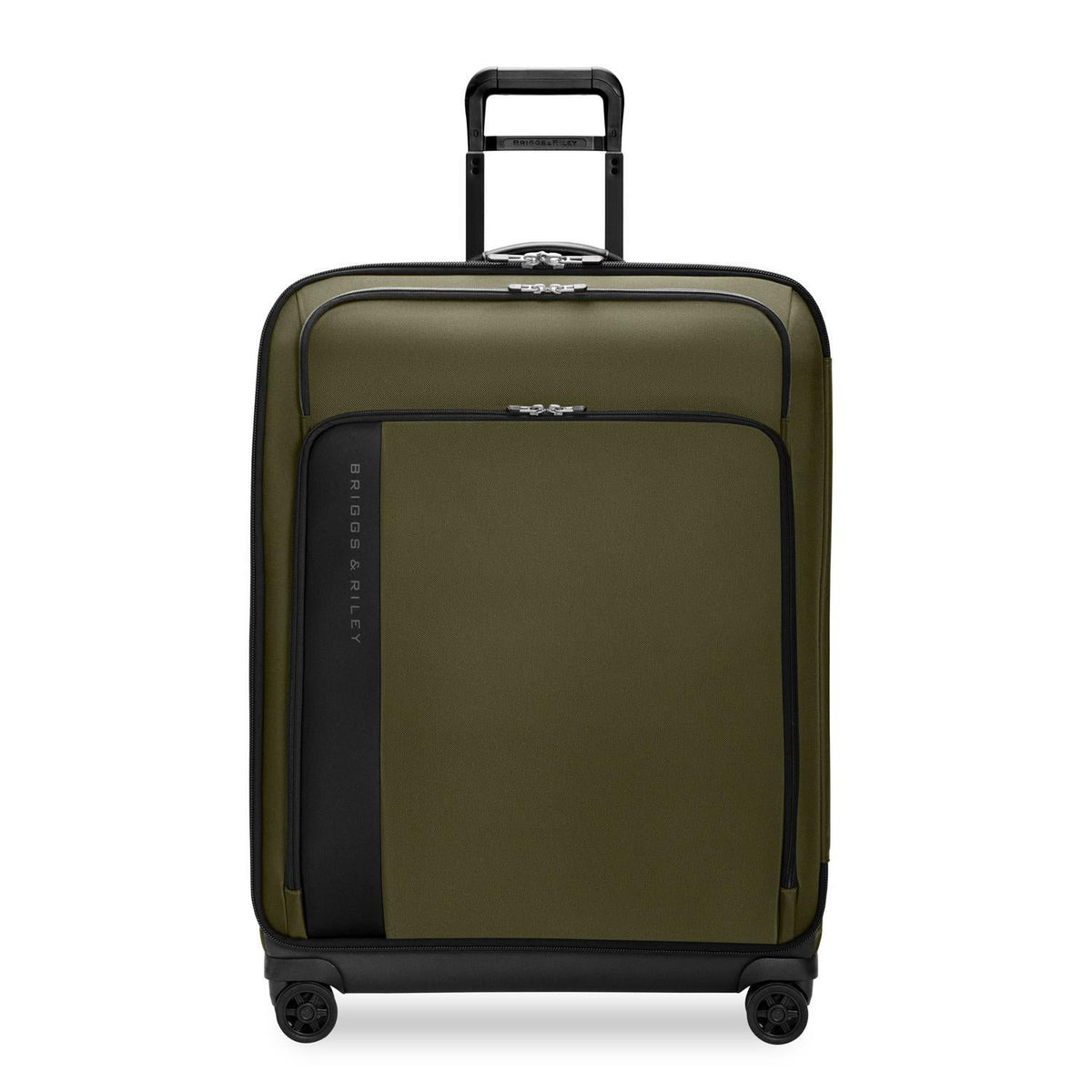 Briggs & Riley ZDX Large Expandable Spinner in Hunter — front view