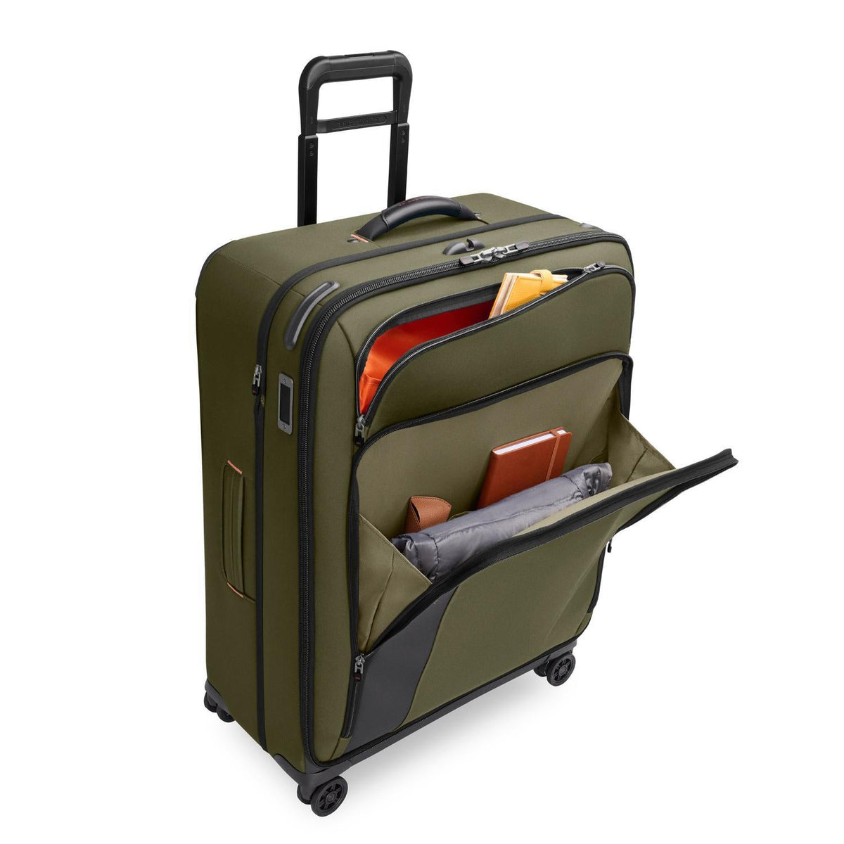 Briggs & Riley ZDX Large Expandable Spinner in Hunter — interior view 2