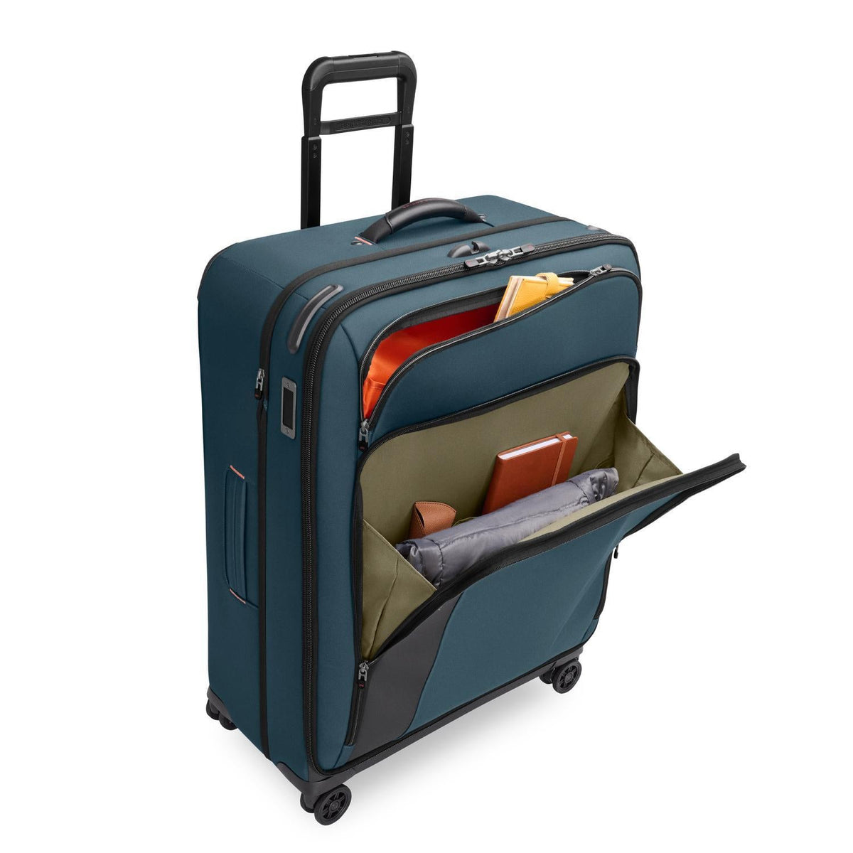 Briggs & Riley ZDX Large Expandable Spinner in Ocean — interior view 2