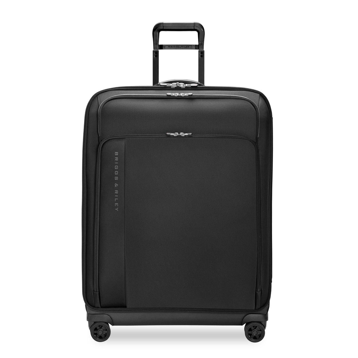 Briggs & Riley ZDX Large Expandable Spinner in Black — front view