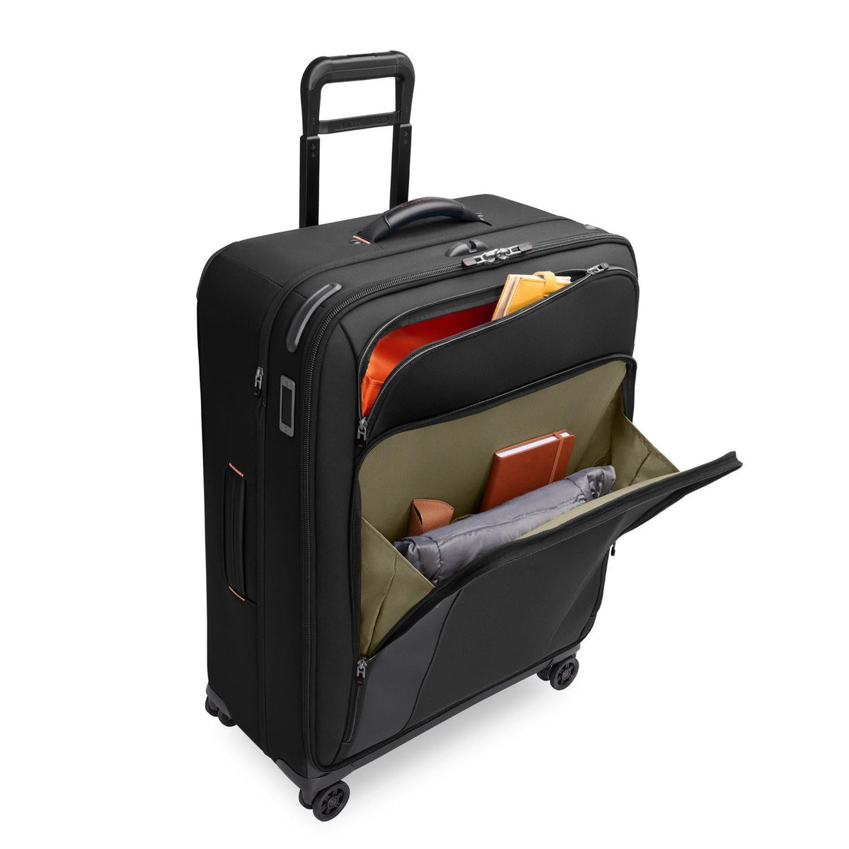 Briggs & Riley ZDX Large Expandable Spinner in Black — interior view 2