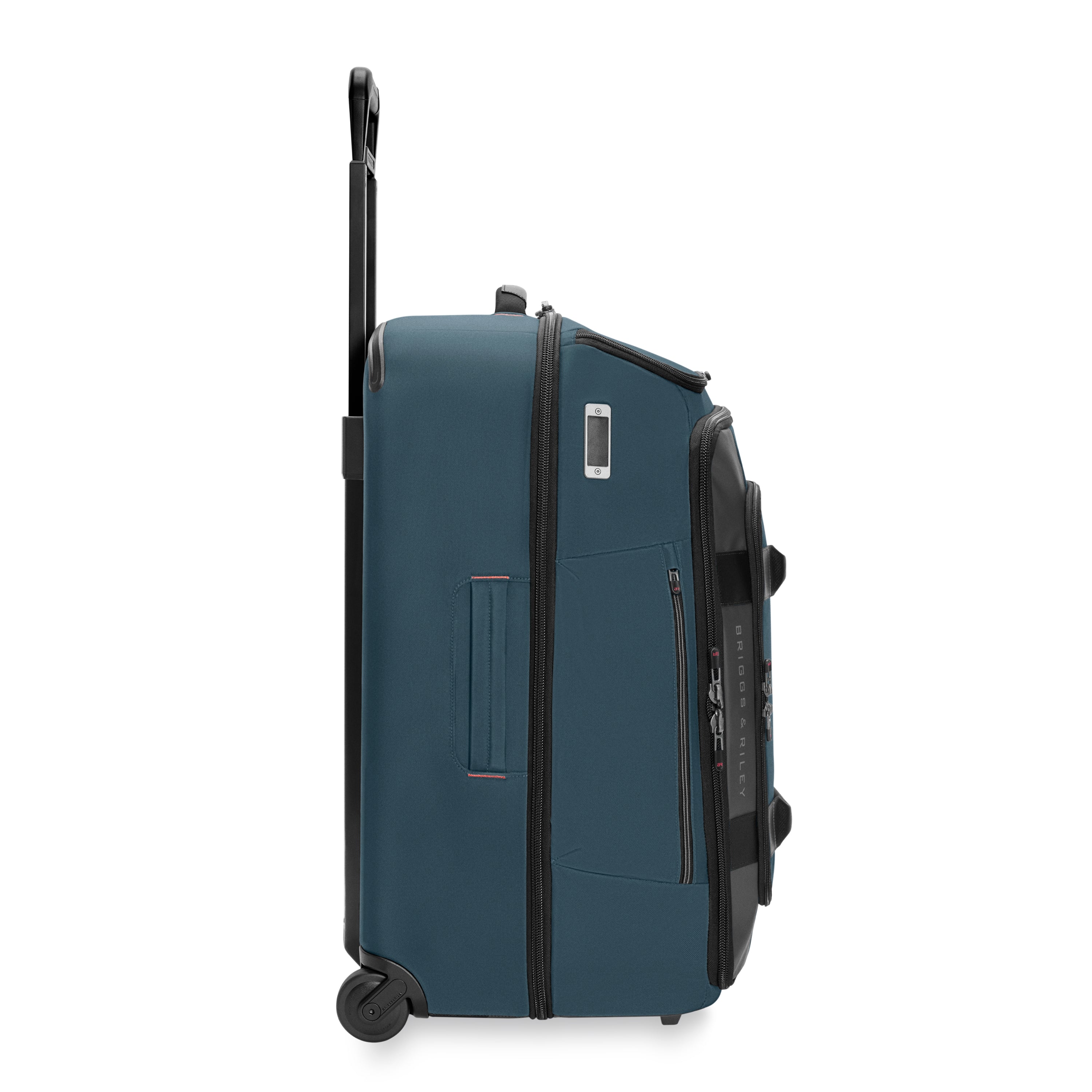 Briggs & Riley ZDX Medium 2-Wheel Duffle in Ocean — side view 2 # color_Ocean