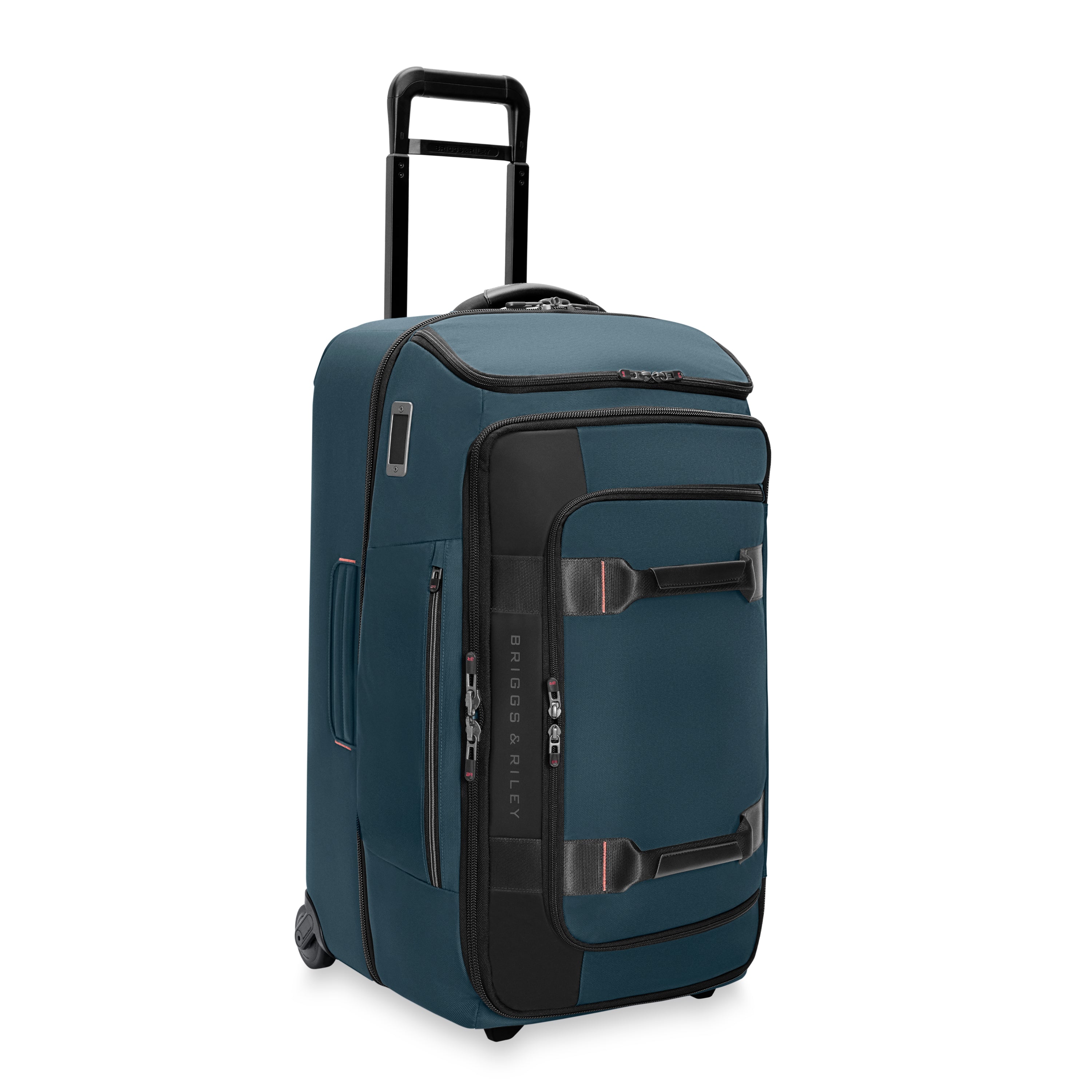 Briggs & Riley ZDX Medium 2-Wheel Duffle in Ocean — angle view 3 # color_Ocean