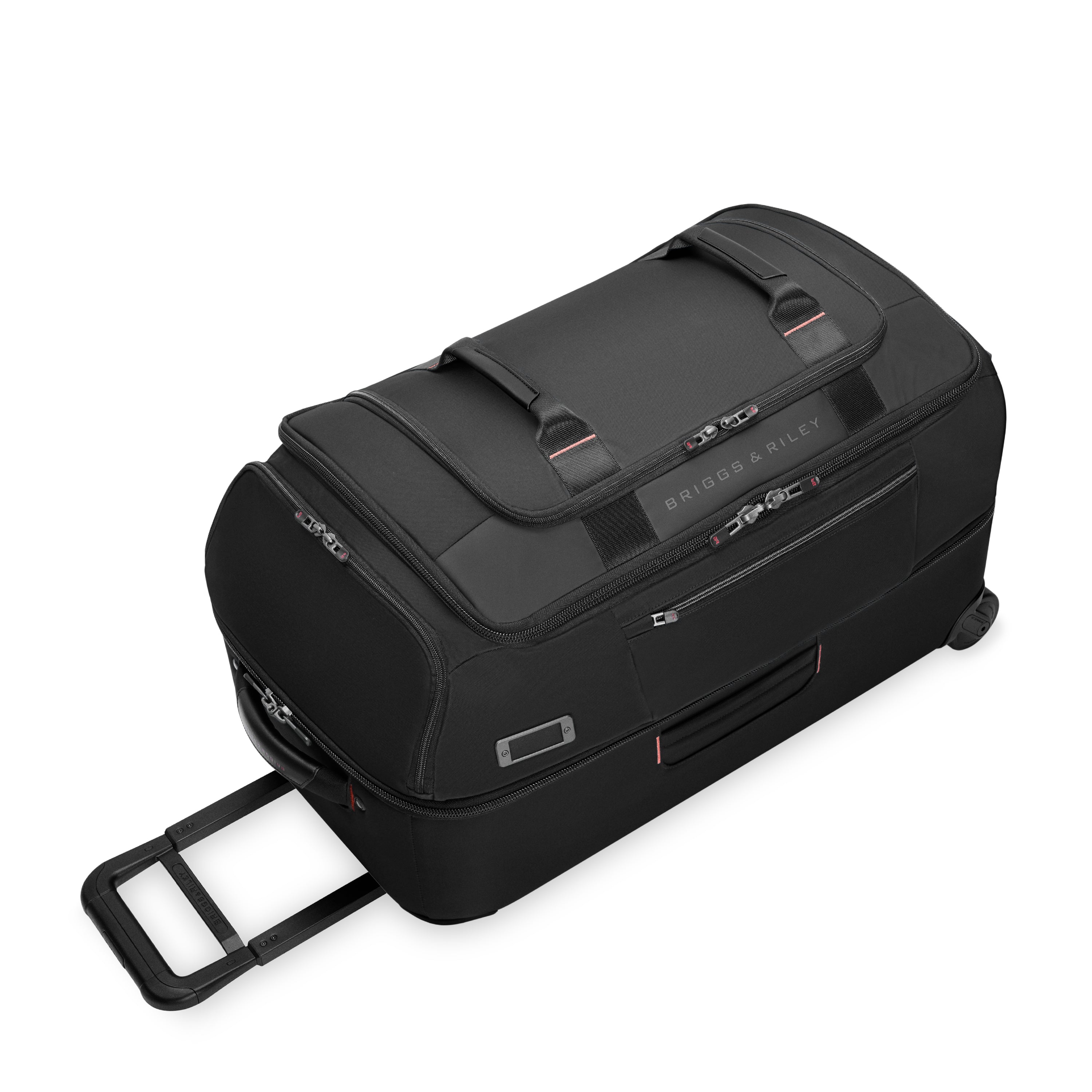 Briggs & Riley ZDX Medium 2-Wheel Duffle in Black — angle view 2 # color_Black
