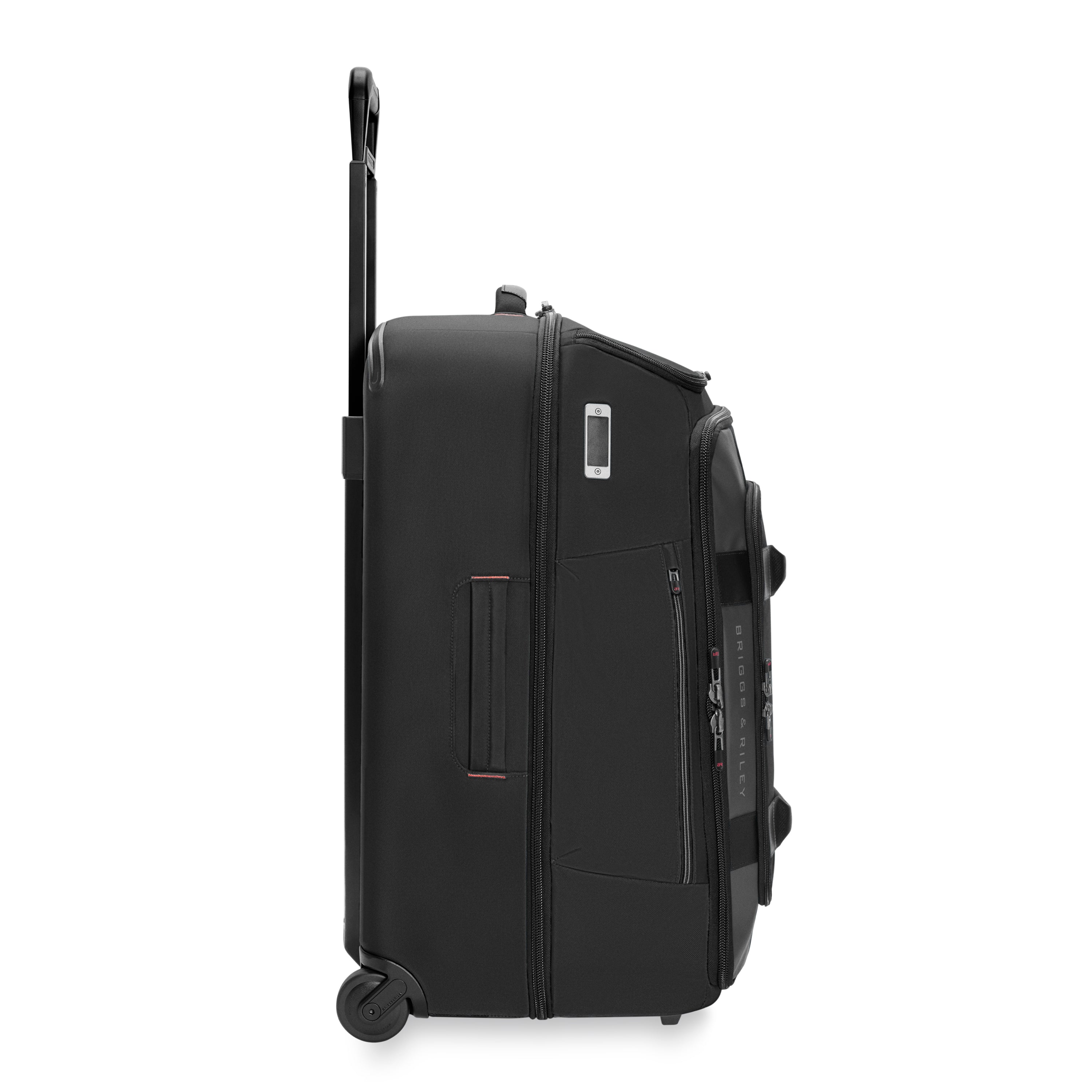 Briggs & Riley ZDX Medium 2-Wheel Duffle in Black — side view 2 # color_Black