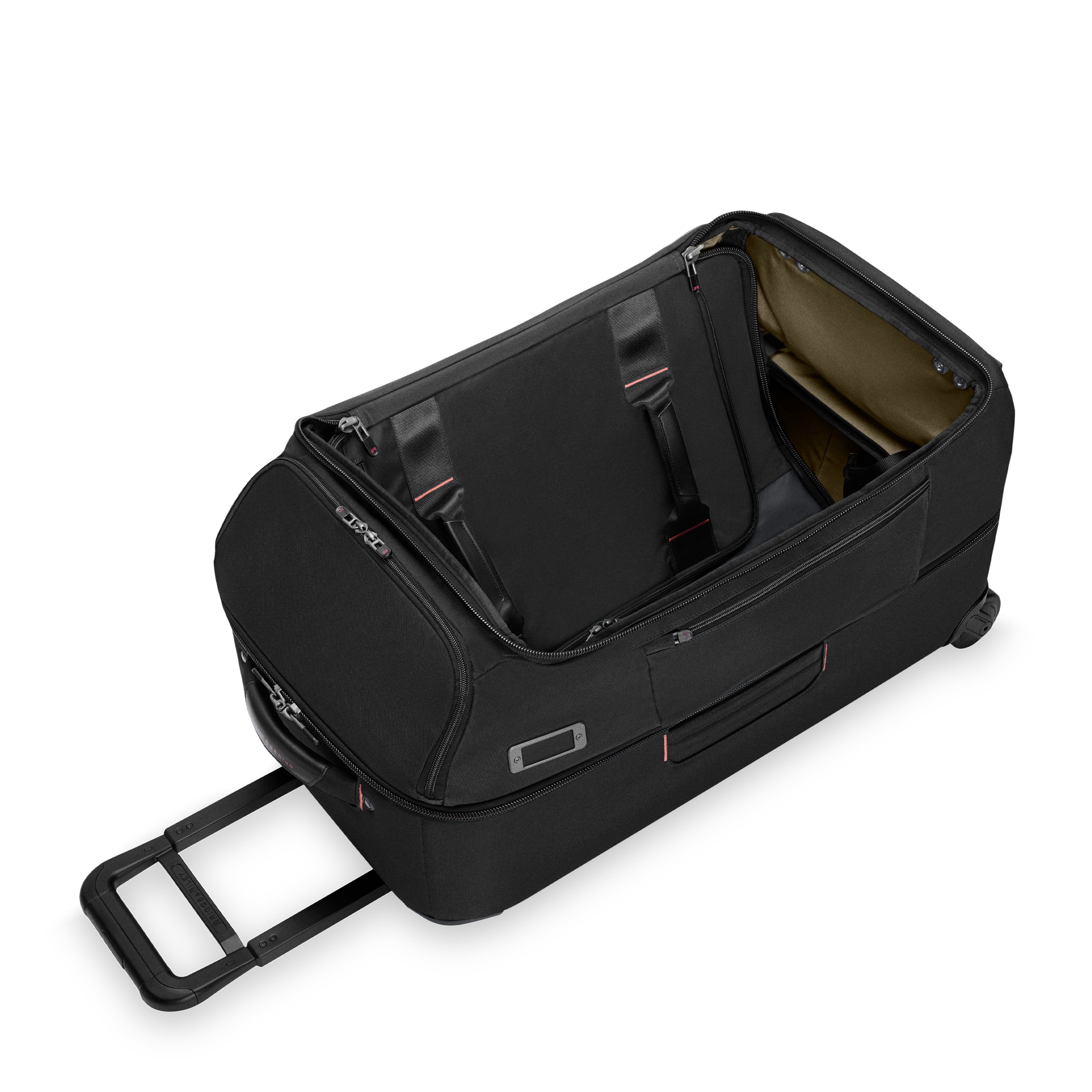 Briggs & Riley ZDX Medium 2-Wheel Duffle in Black — angle view 5 # color_Black