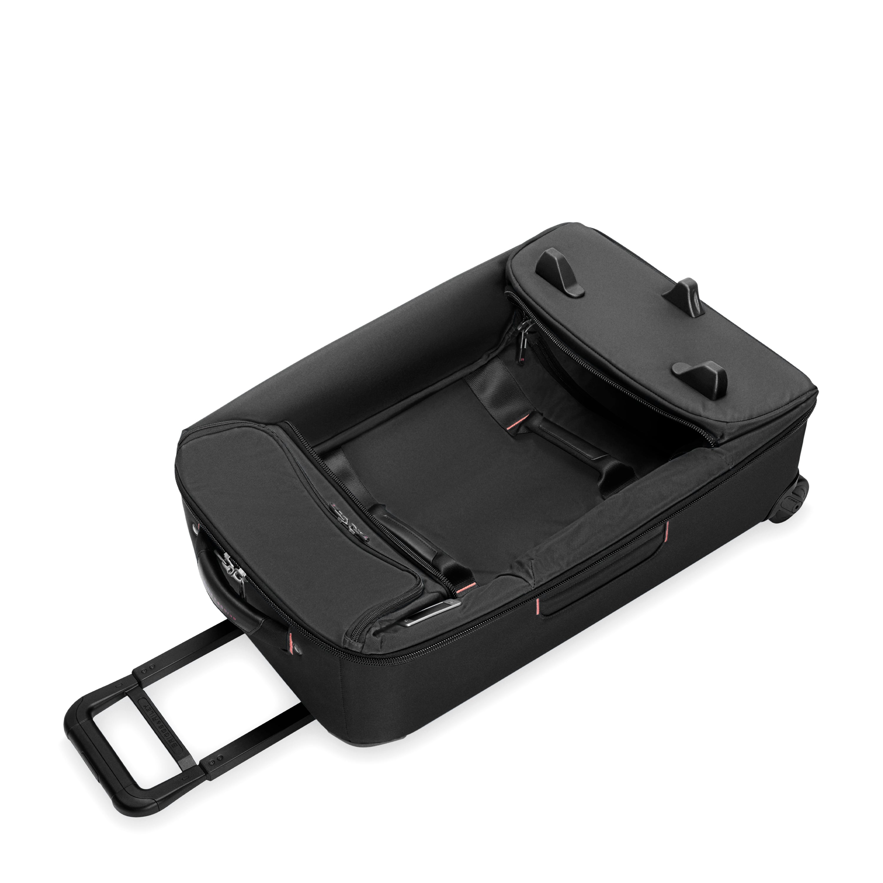 Briggs & Riley ZDX Medium 2-Wheel Duffle in Black — interior view 2 # color_Black