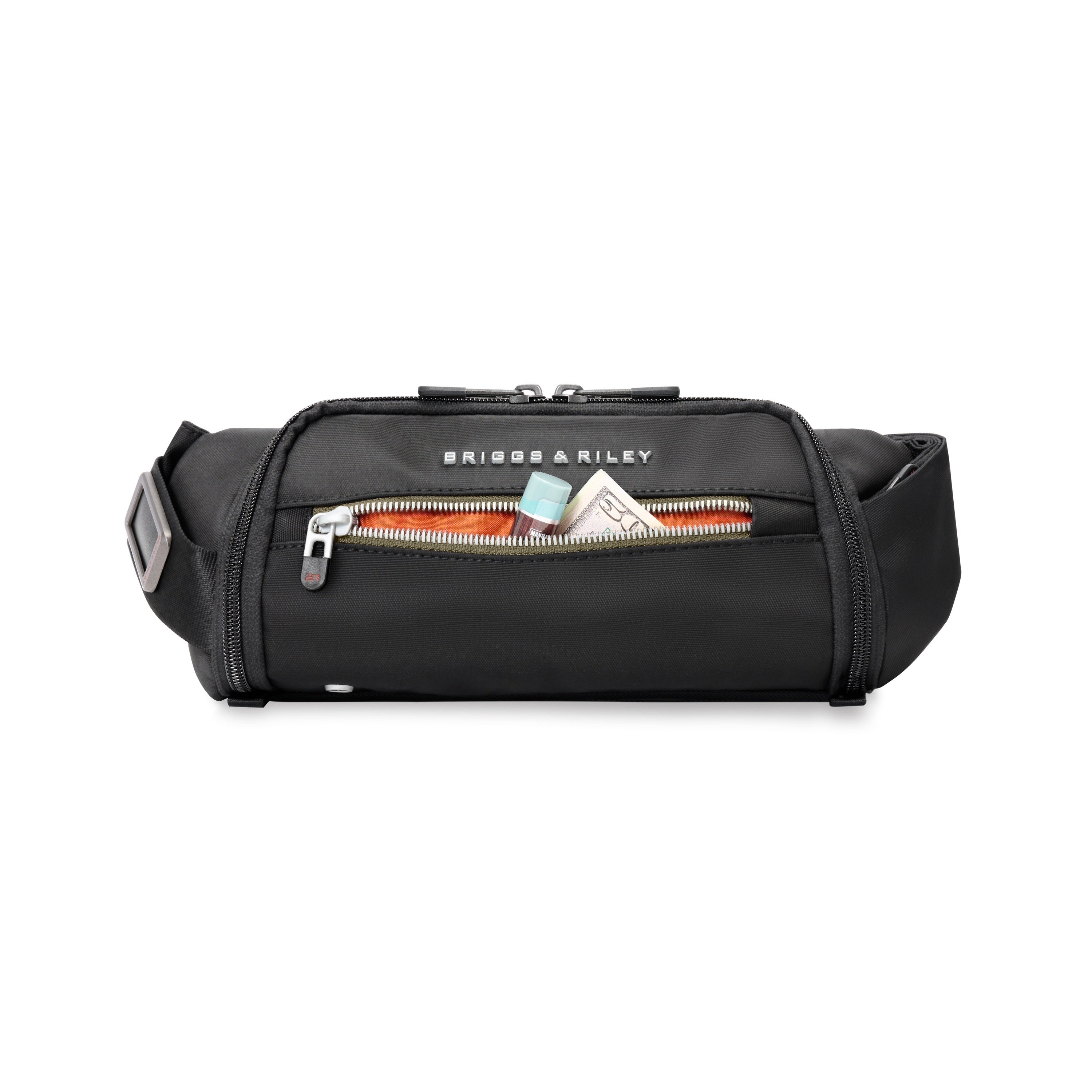 Briggs & Riley HTA Sling Bag in Black — detail view 6