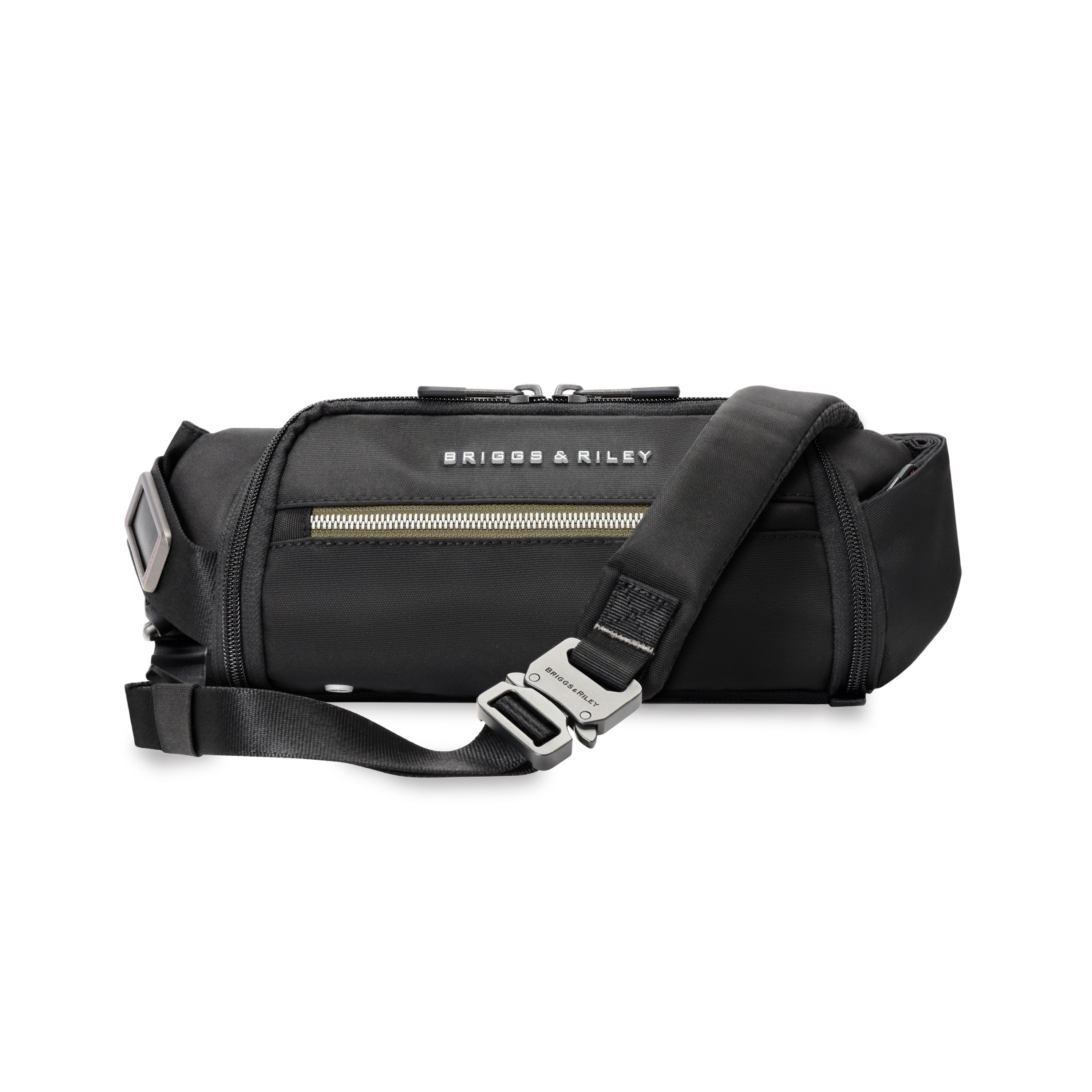Briggs & Riley HTA Sling Bag in Black — angle view 6