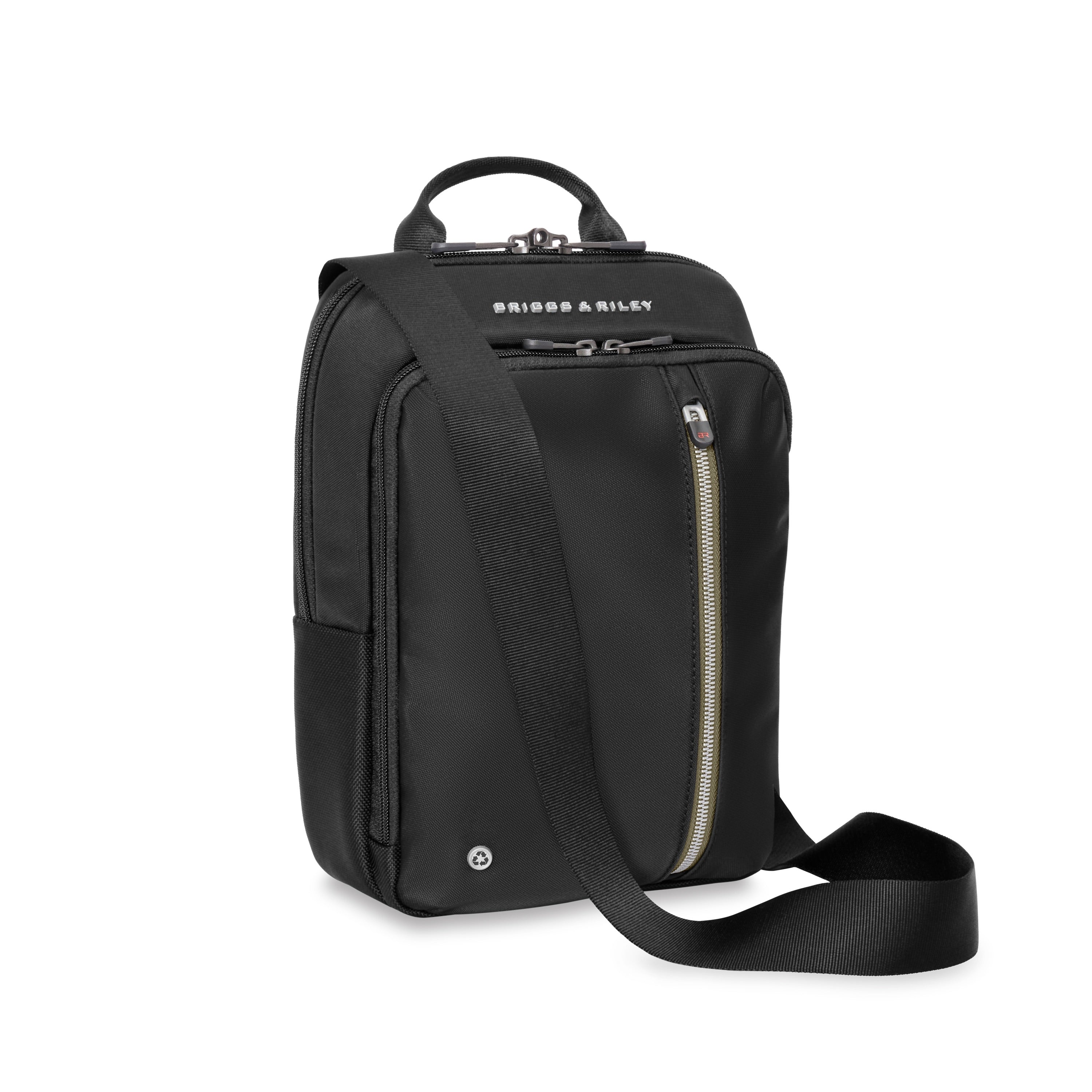 Briggs & Riley HTA Crossbody Bag in Black — angle view 2