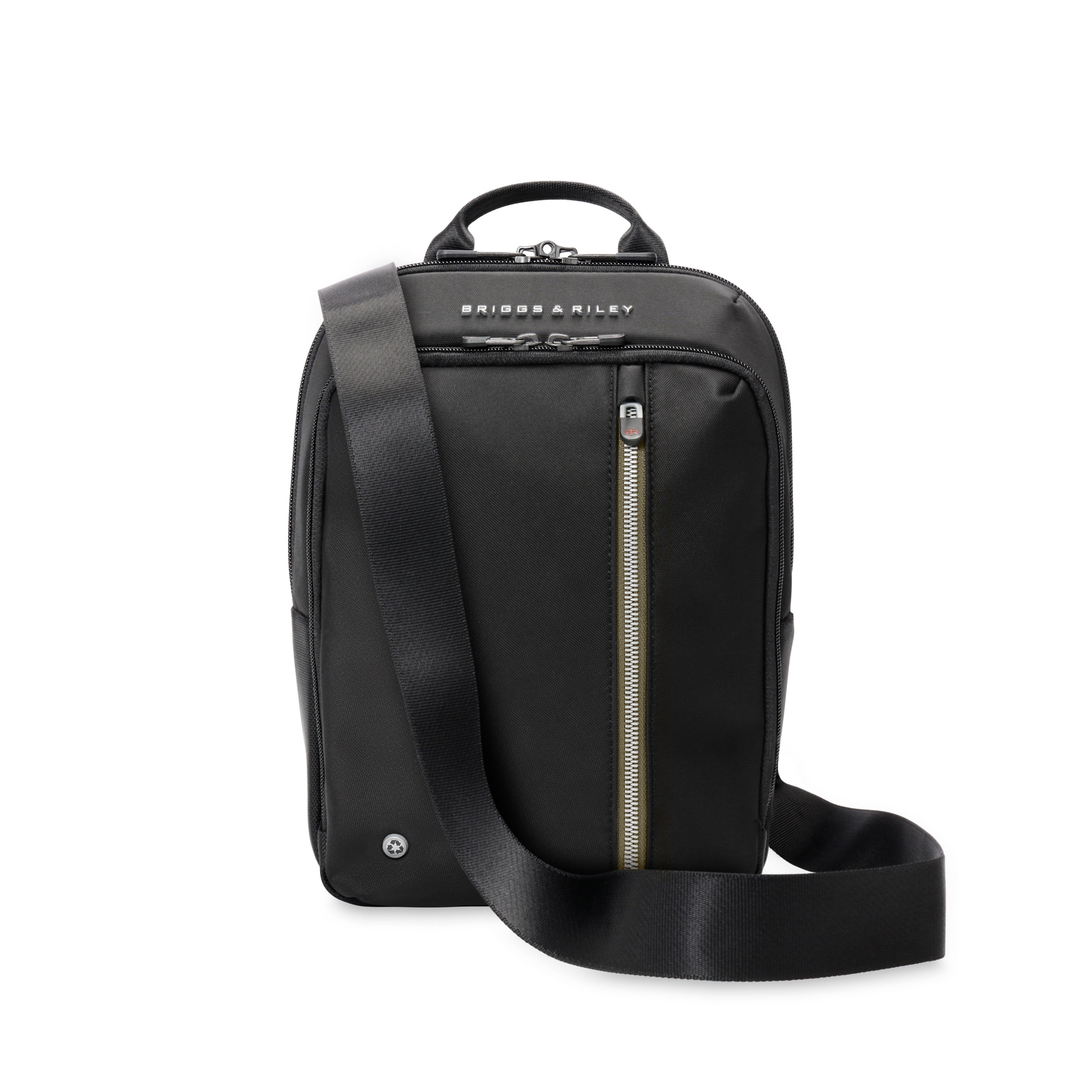 Briggs & Riley HTA Crossbody Bag in Black — side view 3