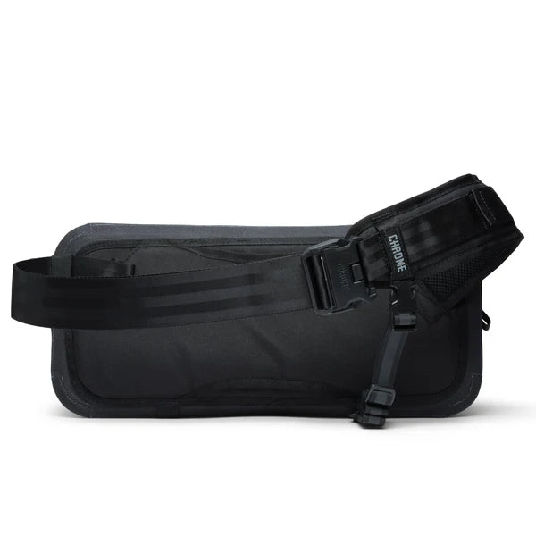 Chrome Industries Kadet WP 9L sling bag – black colorway, side view