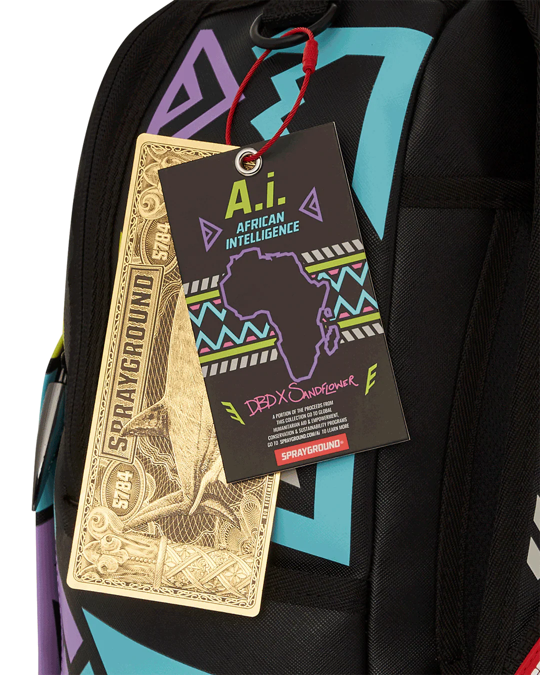 Sprayground A.I. Path To The Future III-(Glow In The Dark)Backpack image 14