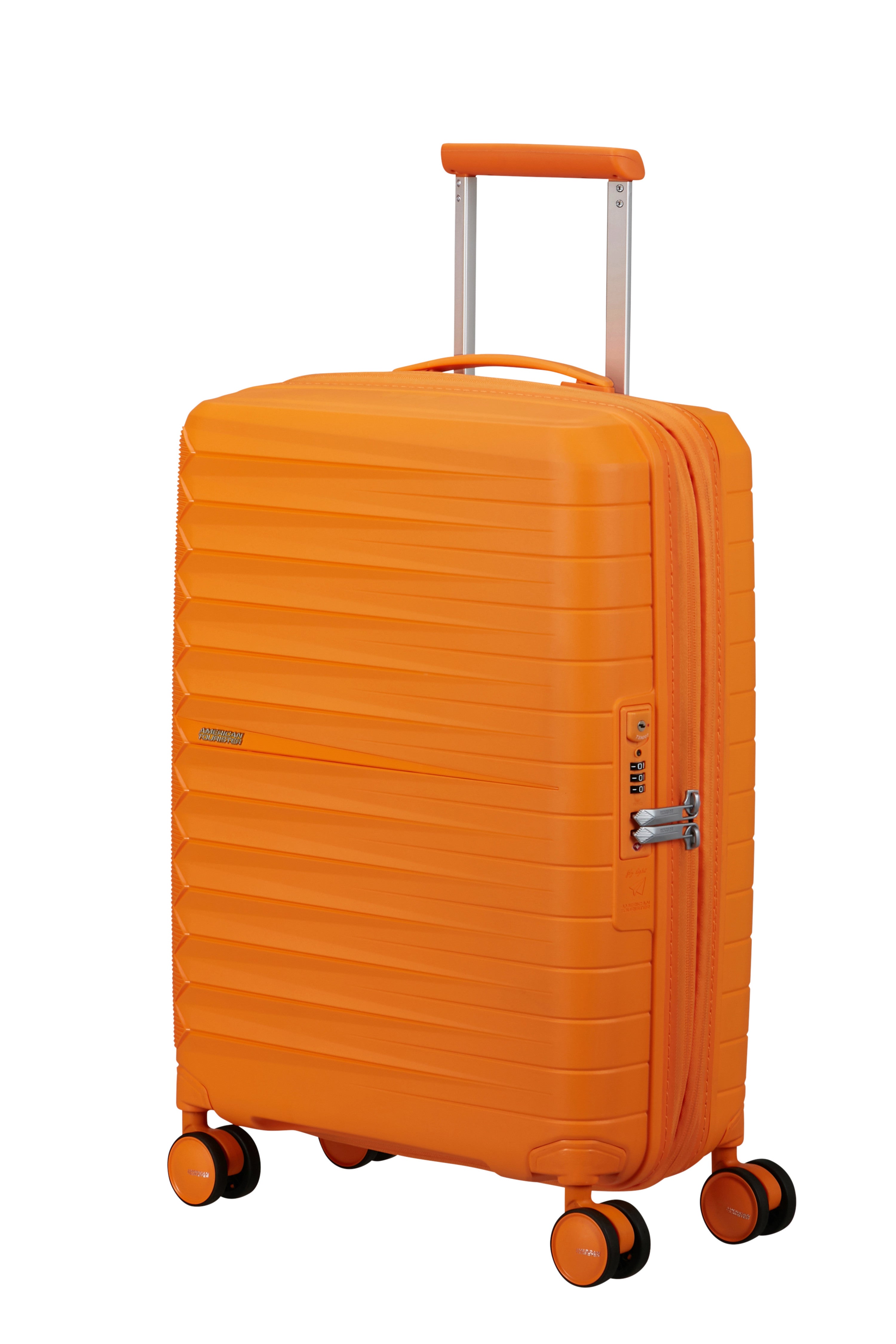 American Tourister FastForward Expandable Carry-On Spinner (20-inch) - RADIANT ORANGE