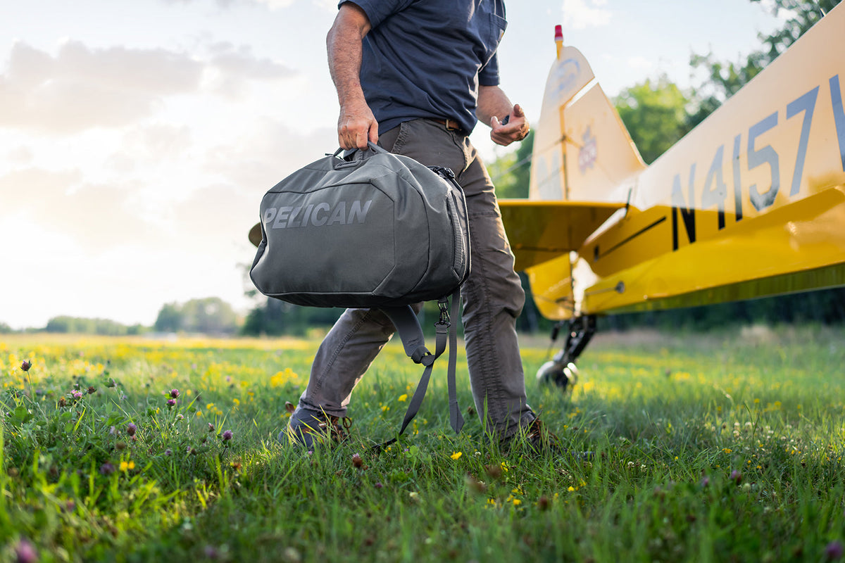 Pelican Aegis 45L Duffel/Pack in Charcoal — angle view 3 # color_Charcoal