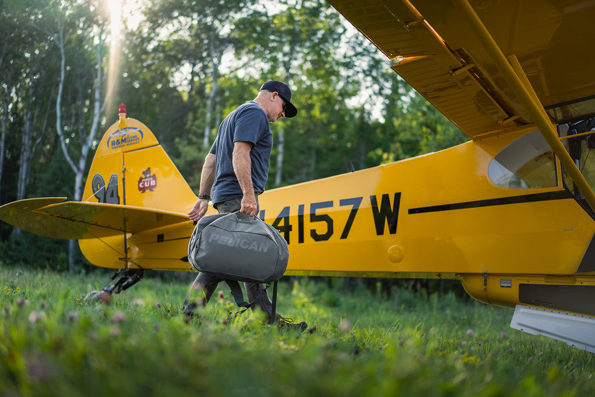 Pelican Aegis 45L Duffel/Pack in Charcoal — angle view 4 # color_Charcoal