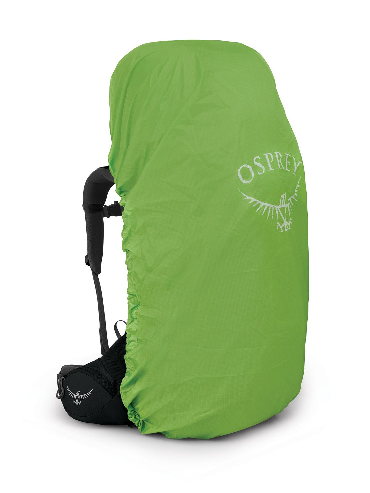 Osprey Aether 65 Hiking Backpack 65L in Black — angle view 2