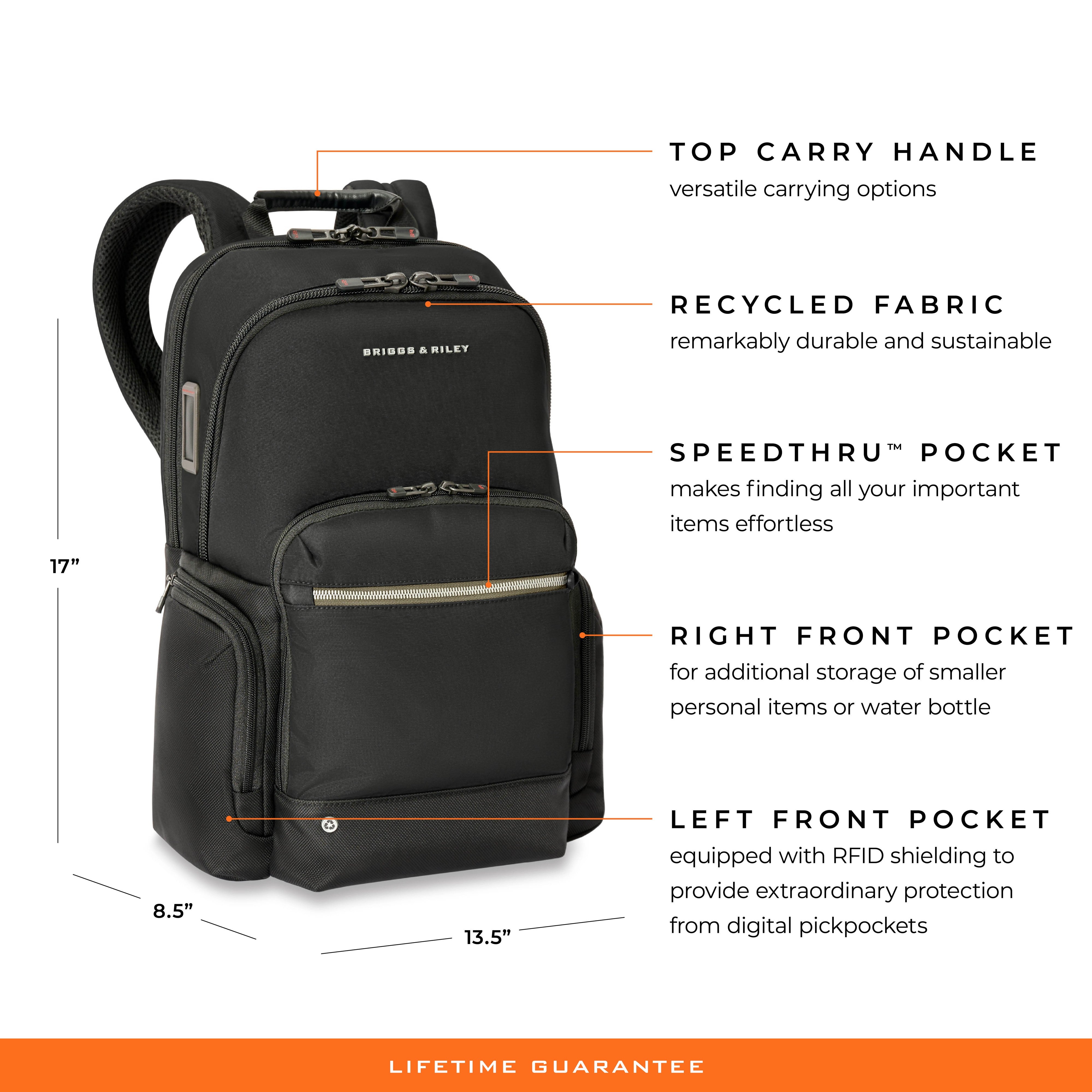 Briggs & Riley HTA Medium Cargo Backpack - Black