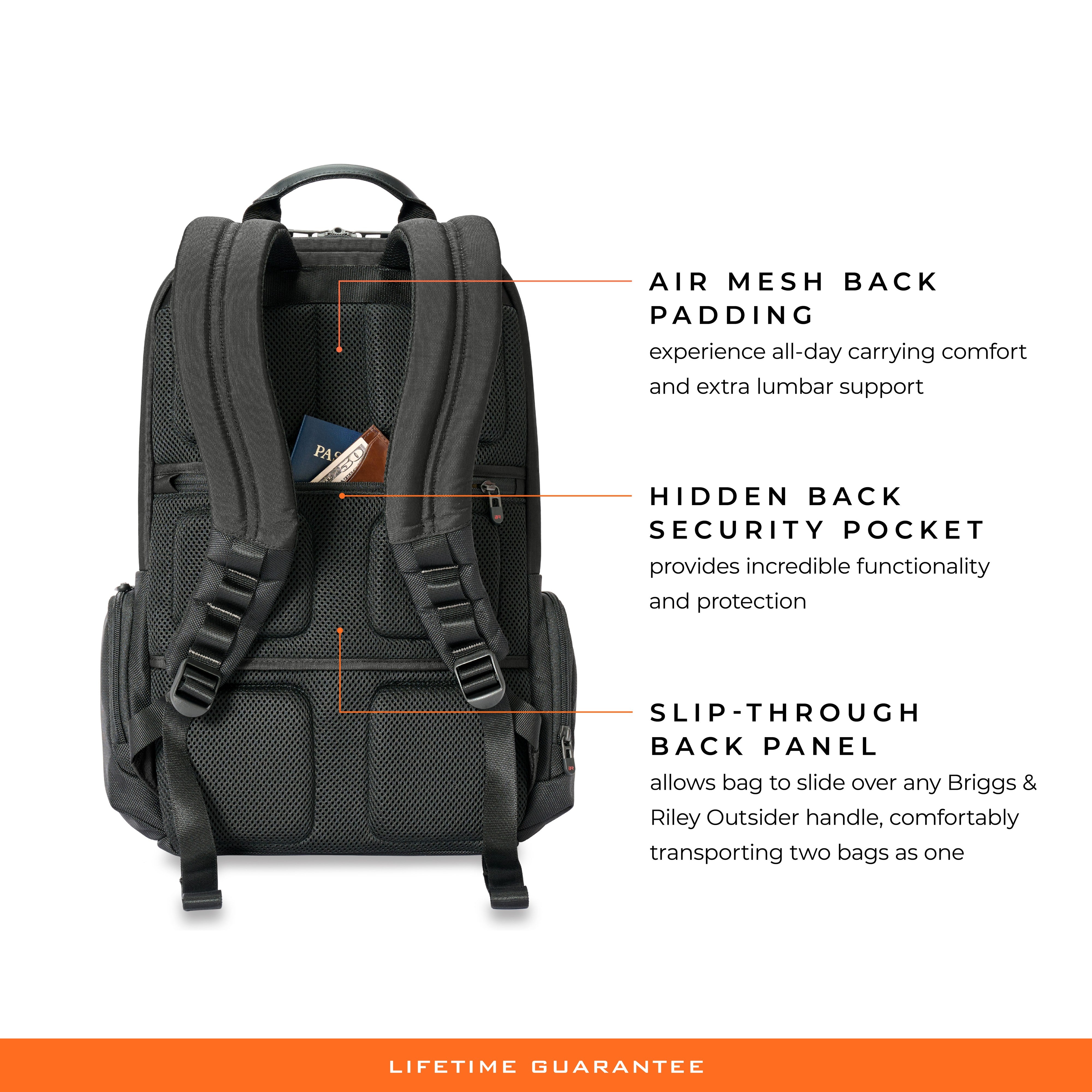 Briggs & Riley HTA Large Cargo Backpack - Black