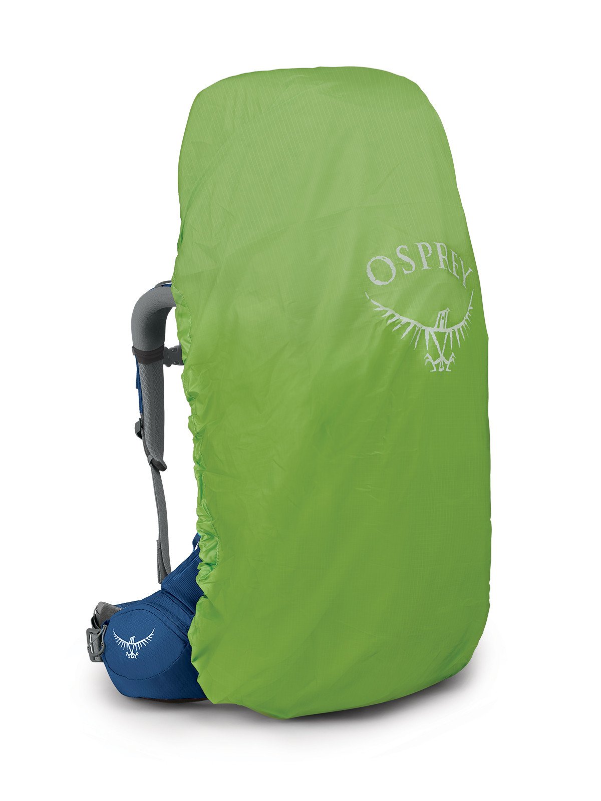 Osprey Ariel 65 Women's Hiking Backpack 65L in Ceramic Blue — angle view 2