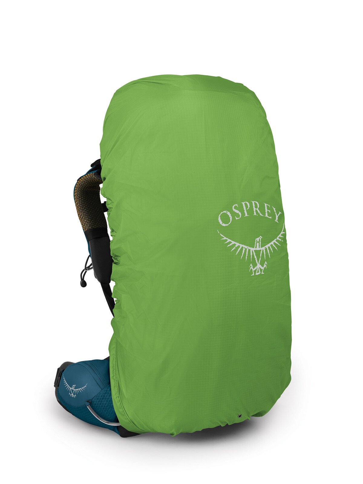 Osprey Atmos AG 50 Backpacking Pack 50L in Venturi Blue — angle view 2