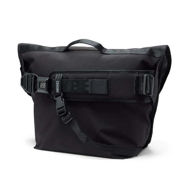 Black Chrome Citizen 15L messenger bag, three-quarter front view