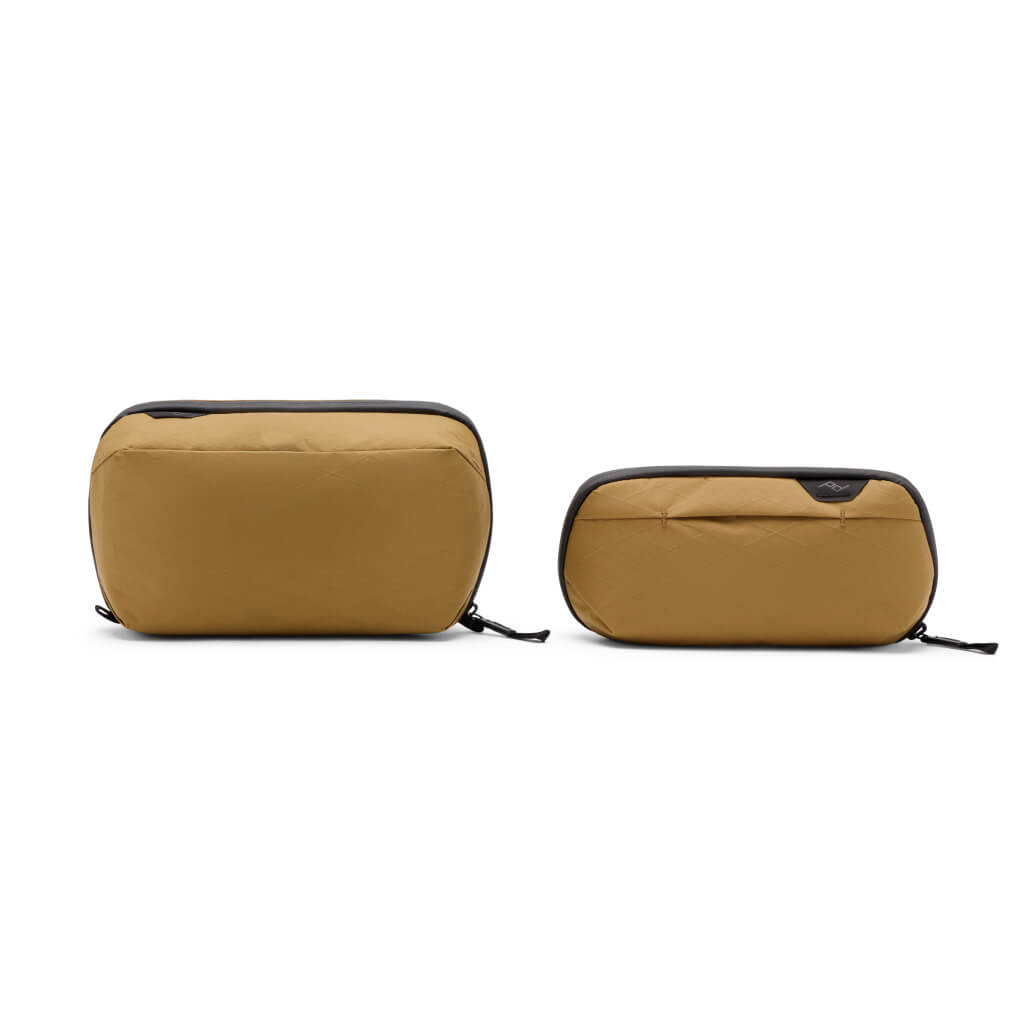 Peak Design Wash Pouch Small in Coyote — detail view # color_Coyote
