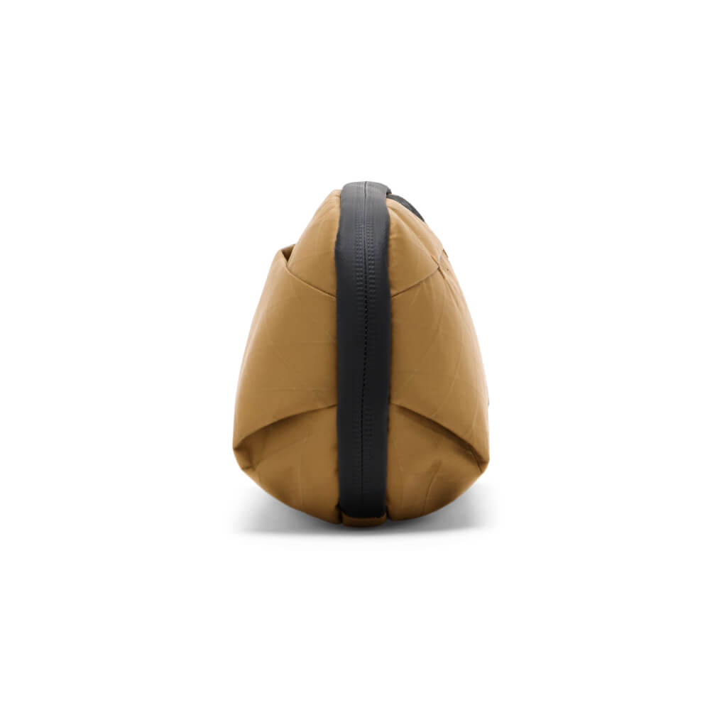 Peak Design Wash Pouch Small in Coyote — angle view 3 # color_Coyote