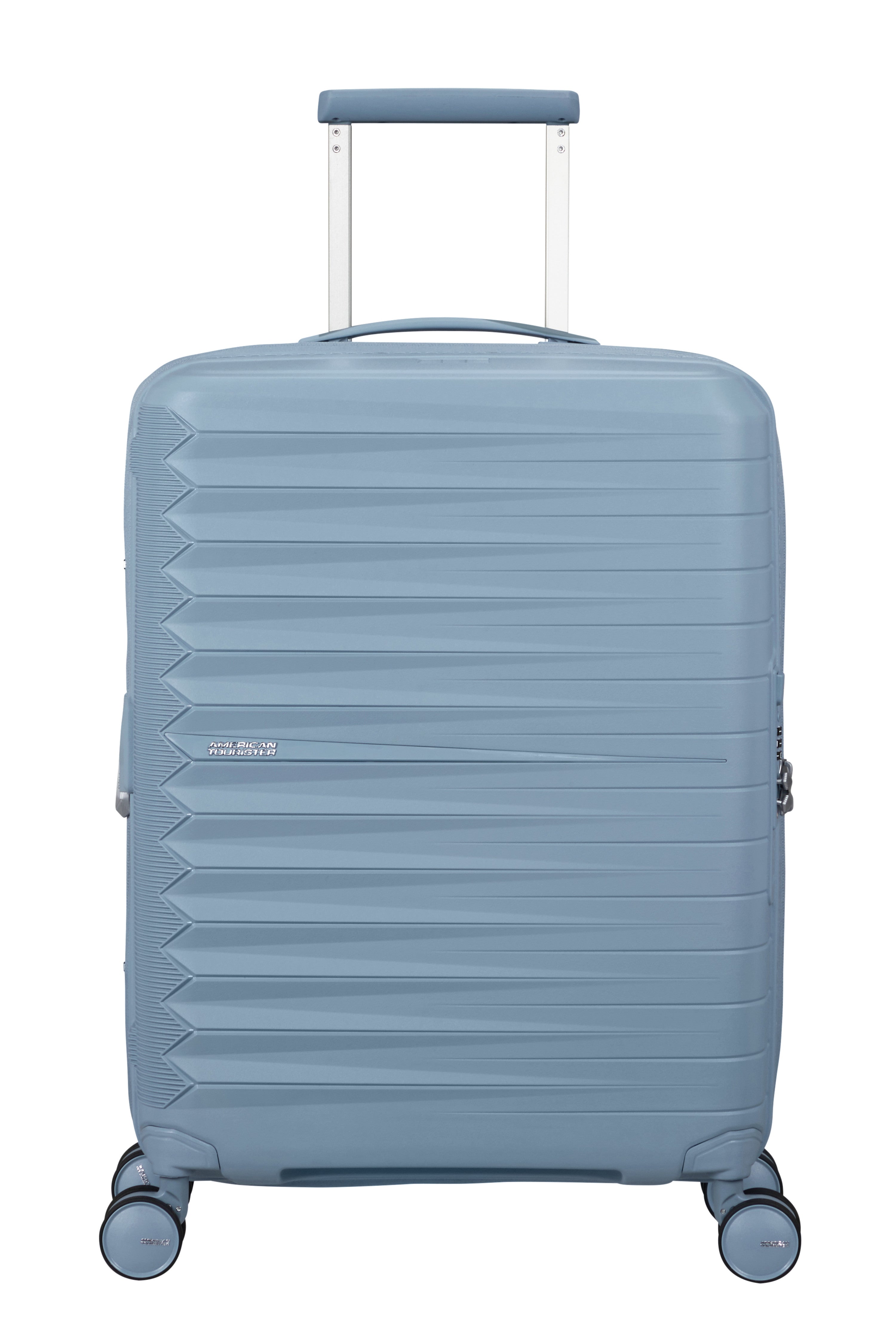 American Tourister FastForward Expandable Carry-On Spinner (20-inch) - STEEL BLUE