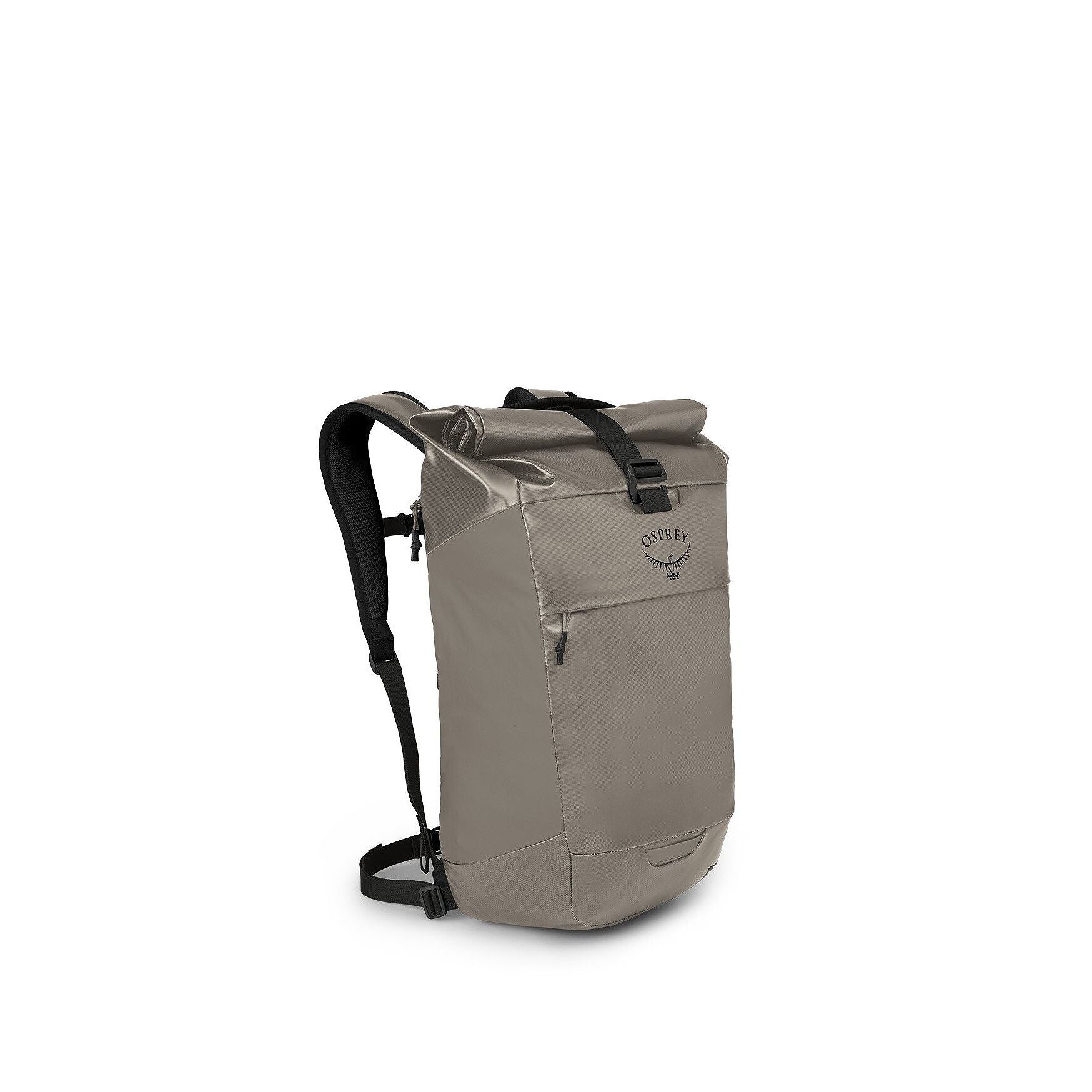Osprey Transporter Roll Top Pack 25L – tan, front view