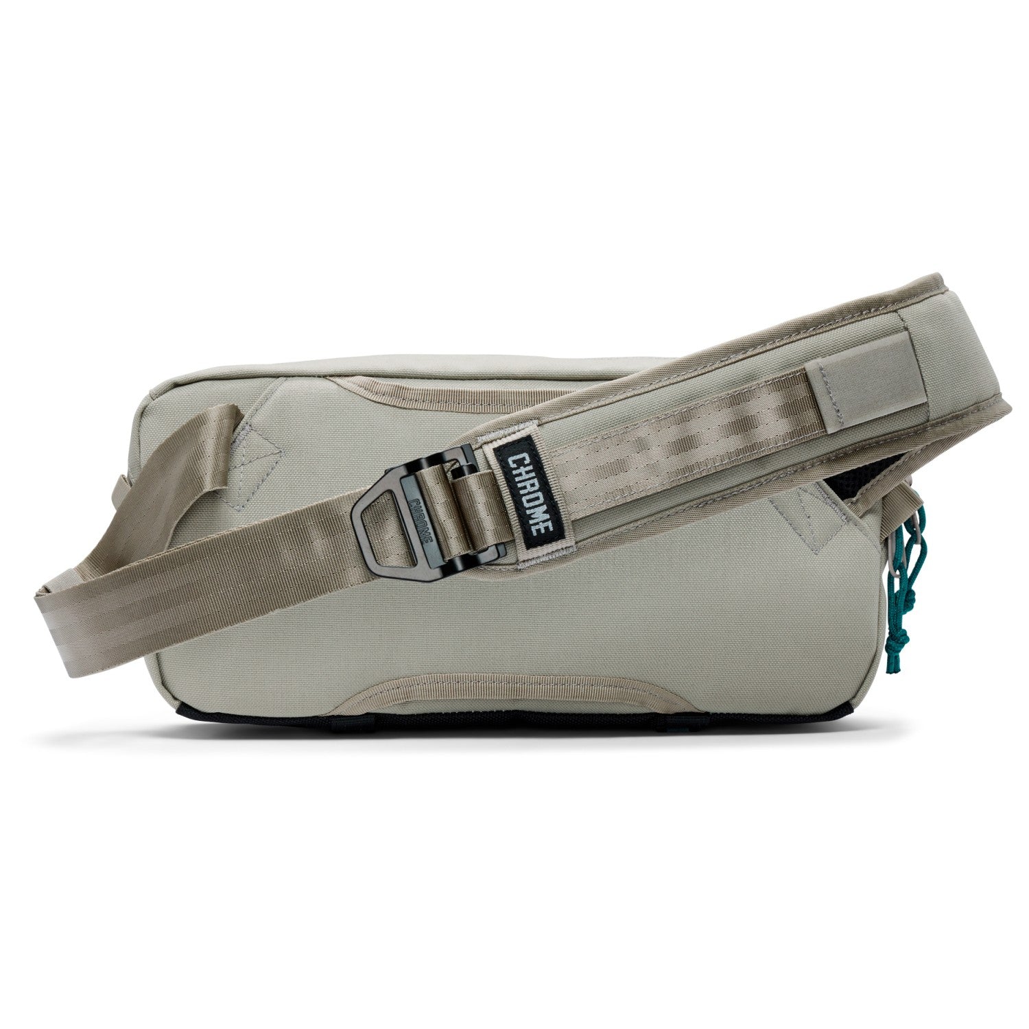 Chrome Industries Mini Kadet 5L sling bag – blue, open showing the interior