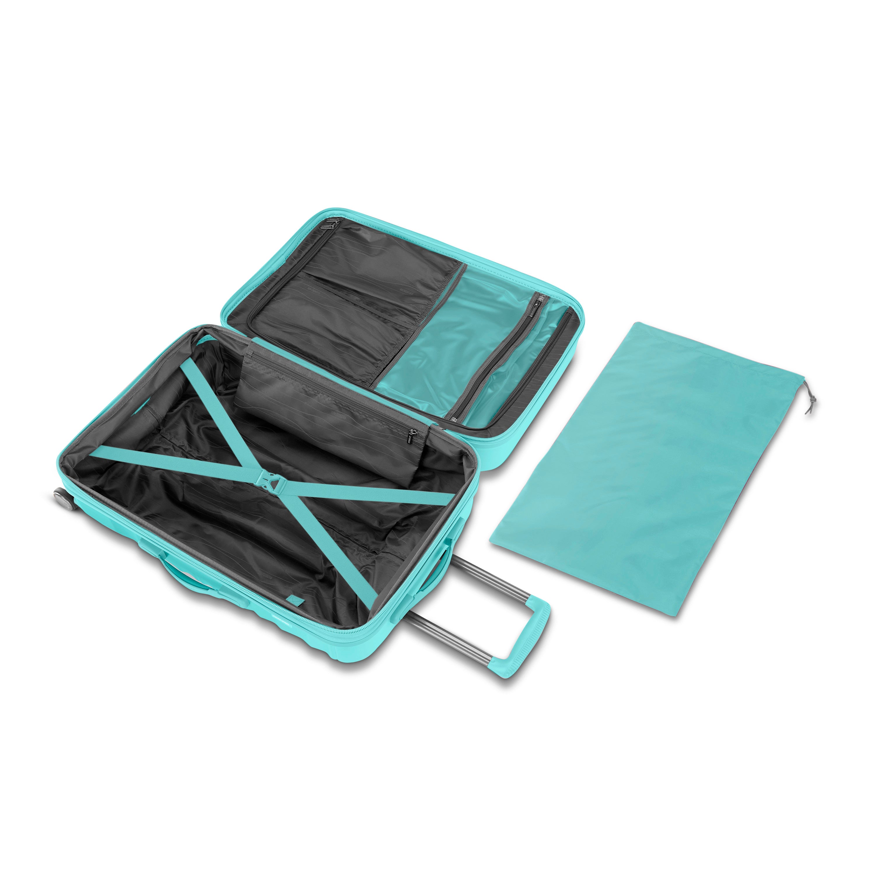 American Tourister Cascade Hardside Carry-On Spinner (20-inch) - AQUAMARINE